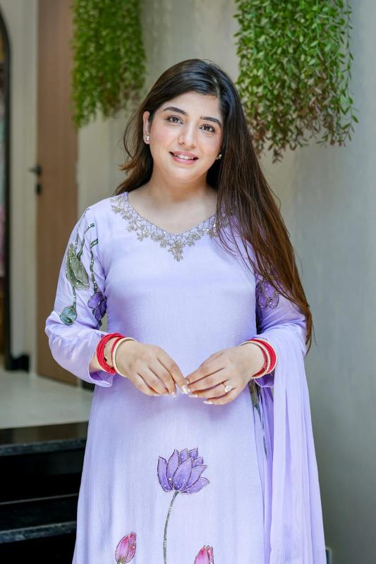 Floral Grace Embroidered Anarkali Set