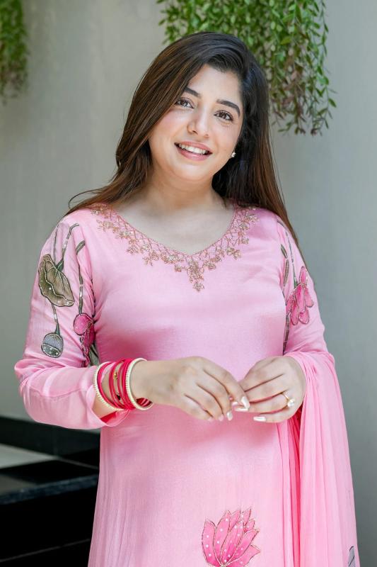 Floral Grace Embroidered Anarkali Set