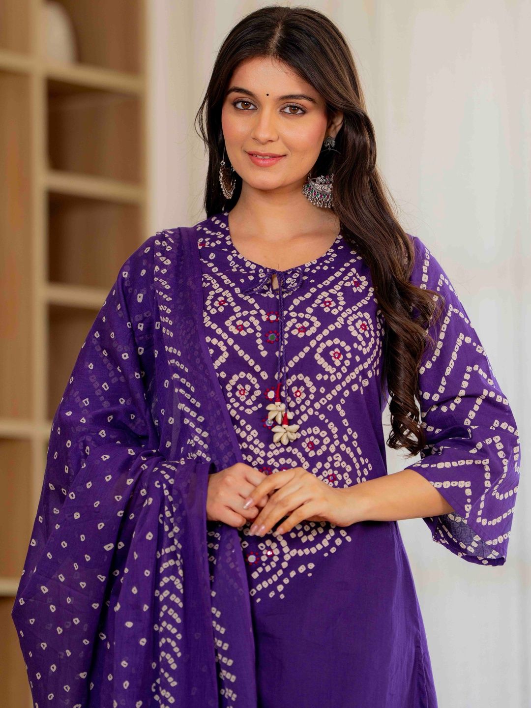NAMA'S Women Ethnic Kurta Pant Set with Printed Dupatta