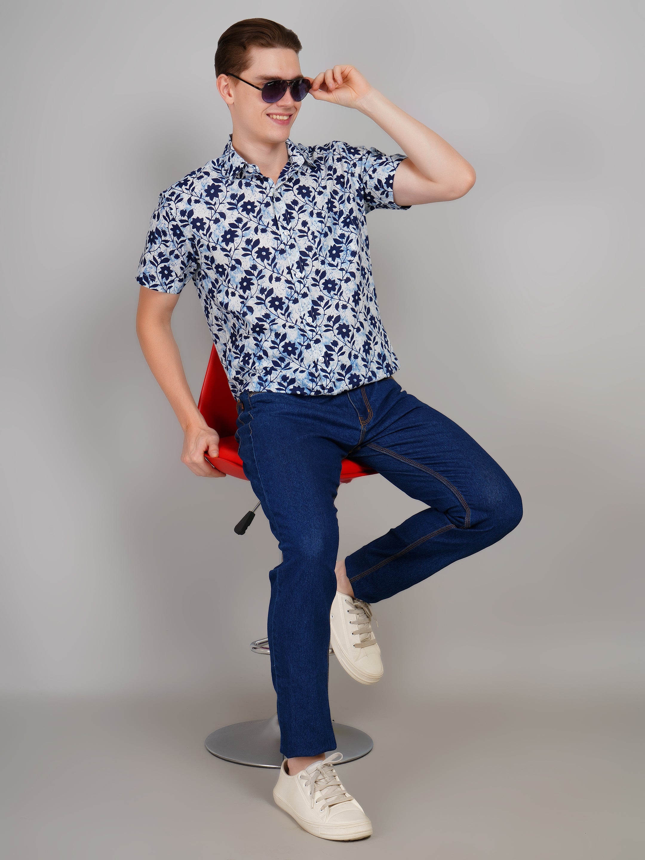 Stylish Printed Half Sleeve Shirt for Men