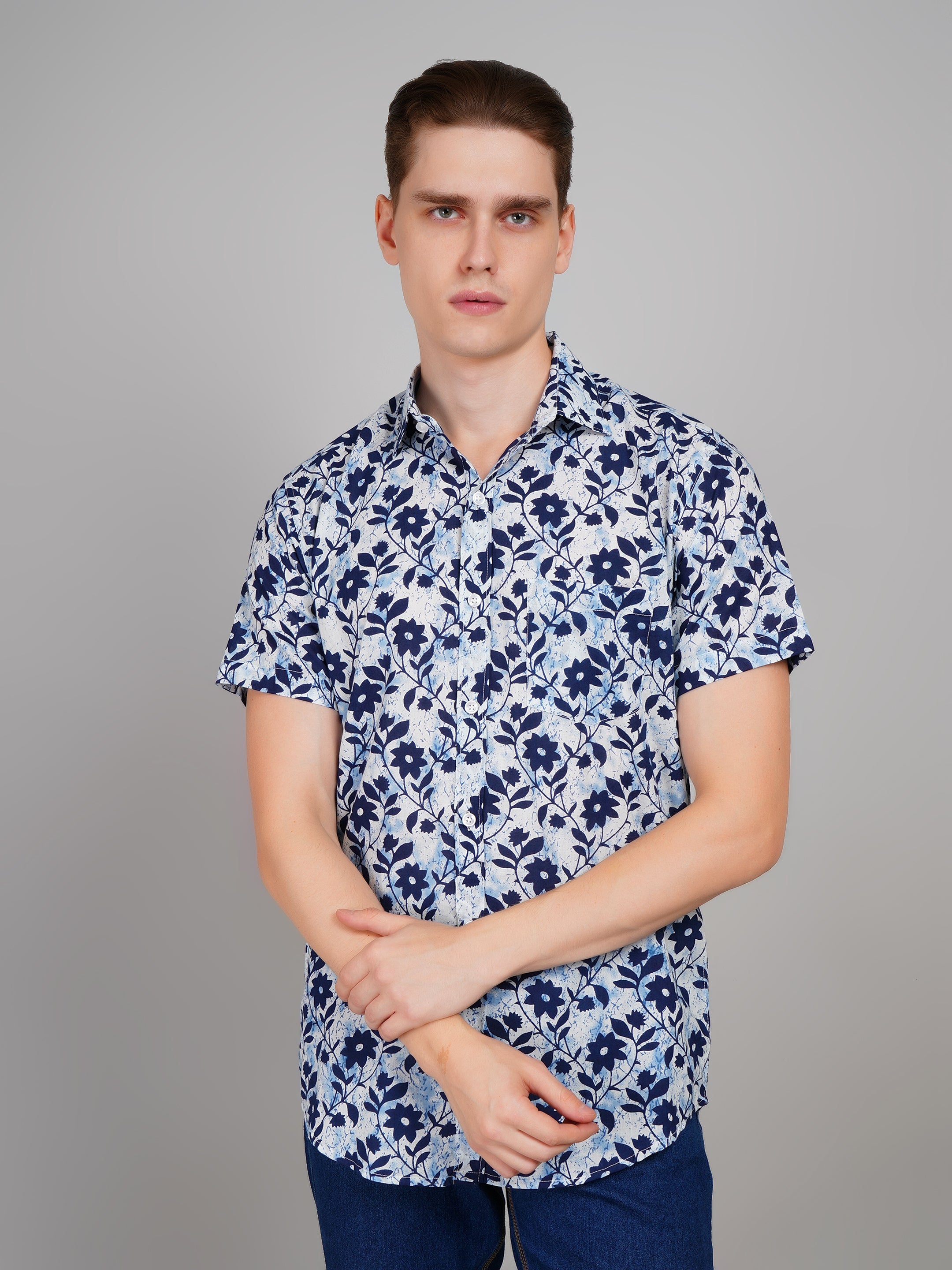Stylish Printed Half Sleeve Shirt for Men