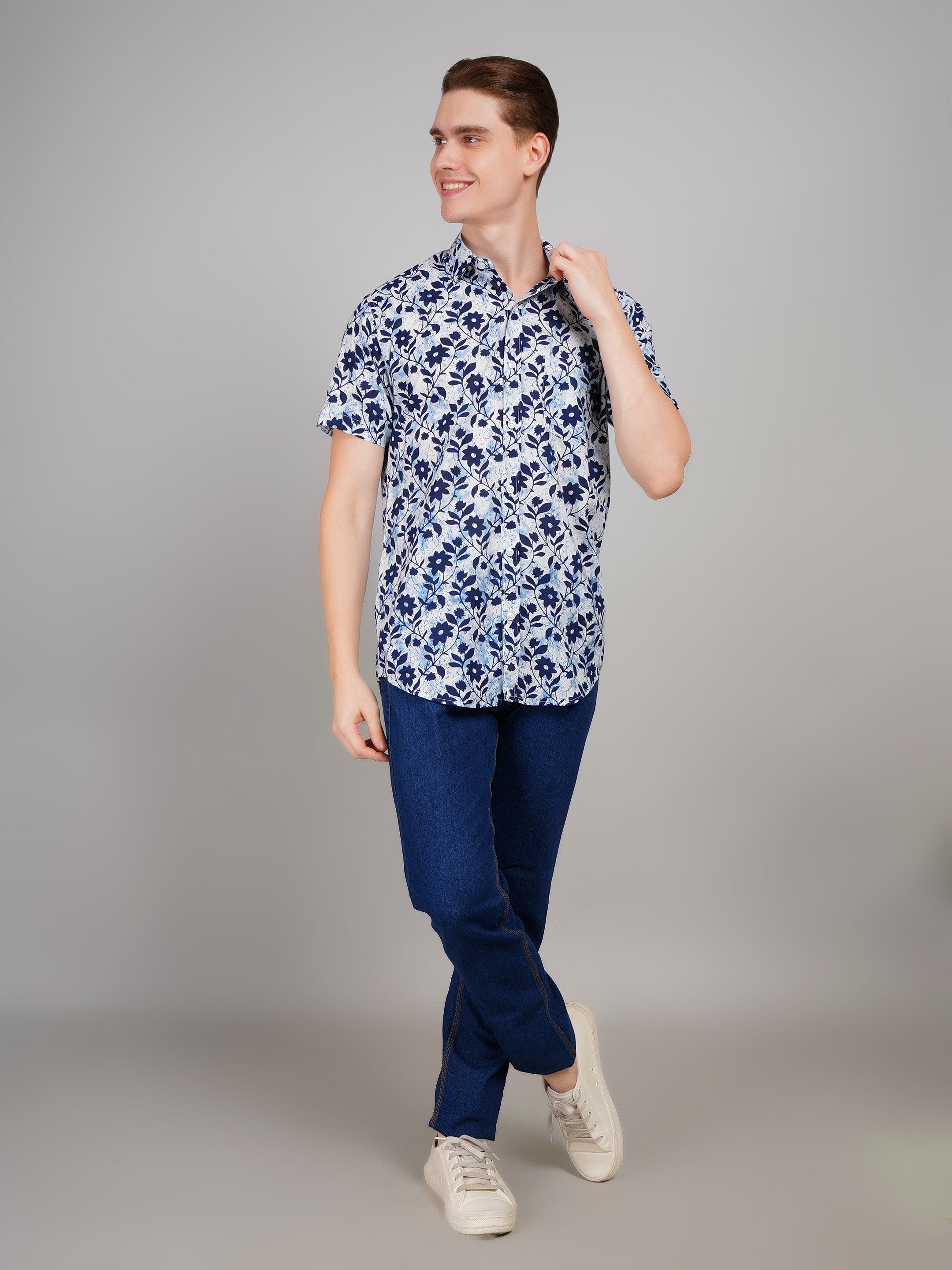 Stylish Printed Half Sleeve Shirt for Men