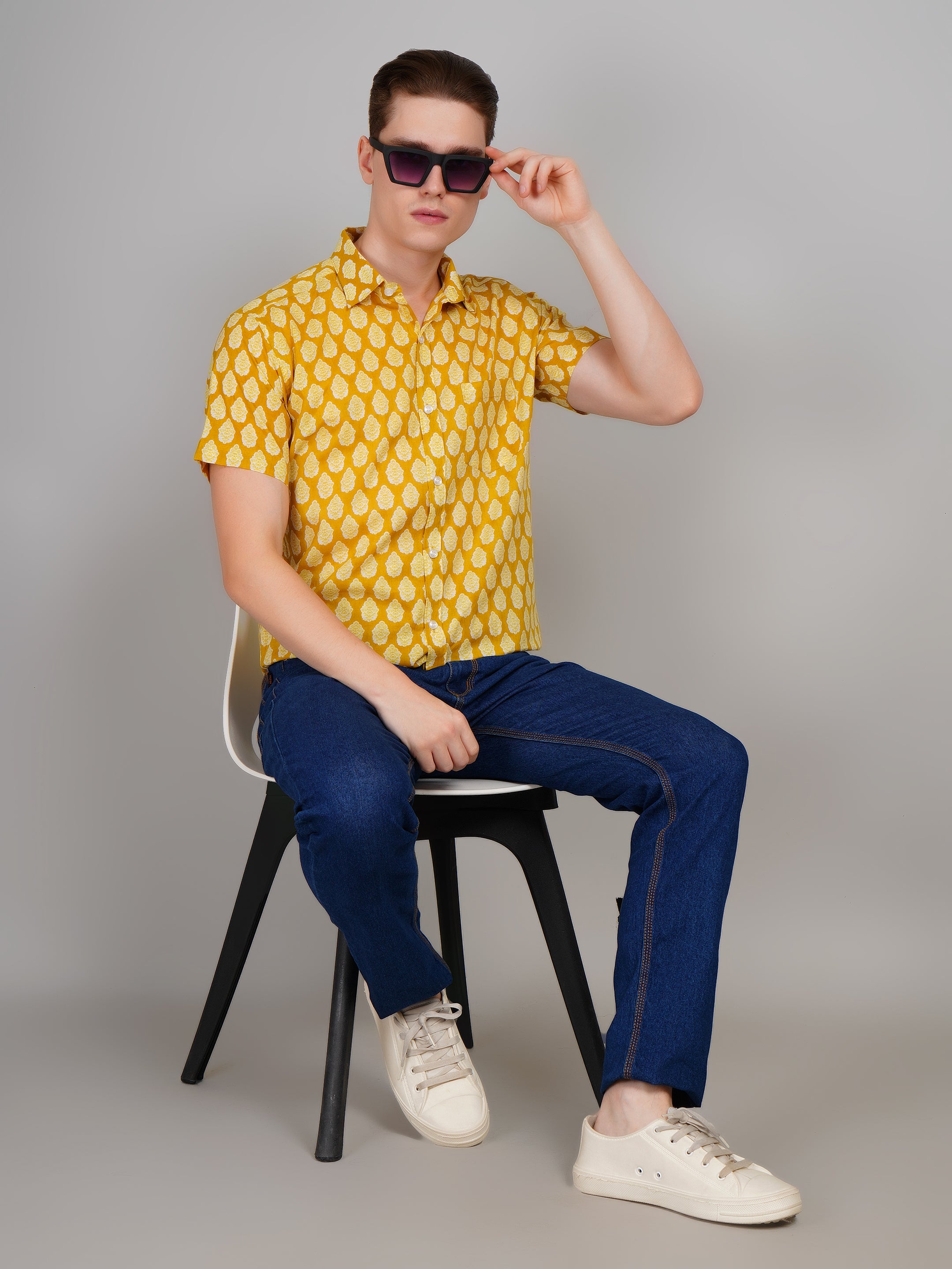 Stylish Printed Half Sleeve Shirt for Men