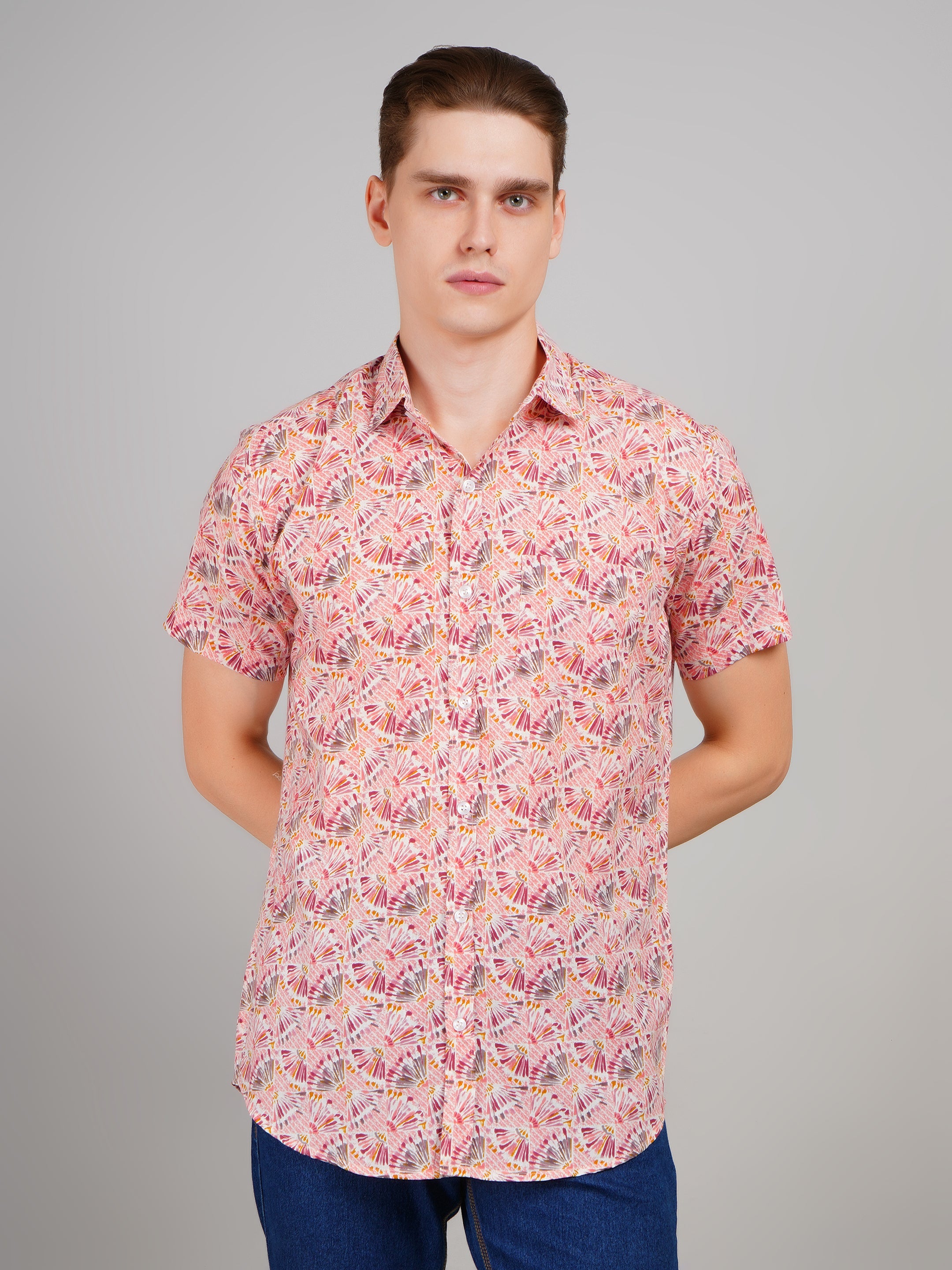 Stylish Printed Half Sleeve Shirt for Men