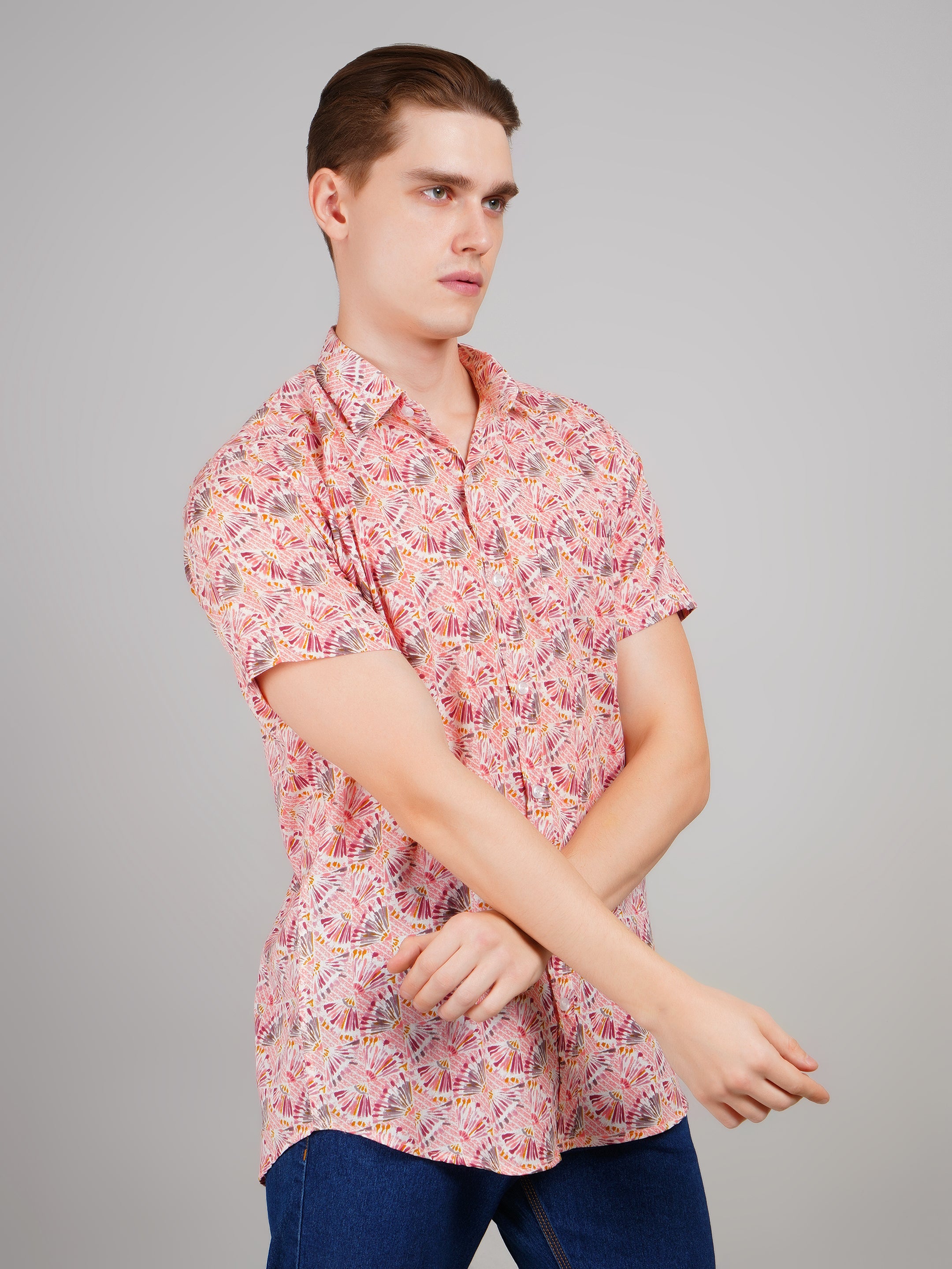 Stylish Printed Half Sleeve Shirt for Men