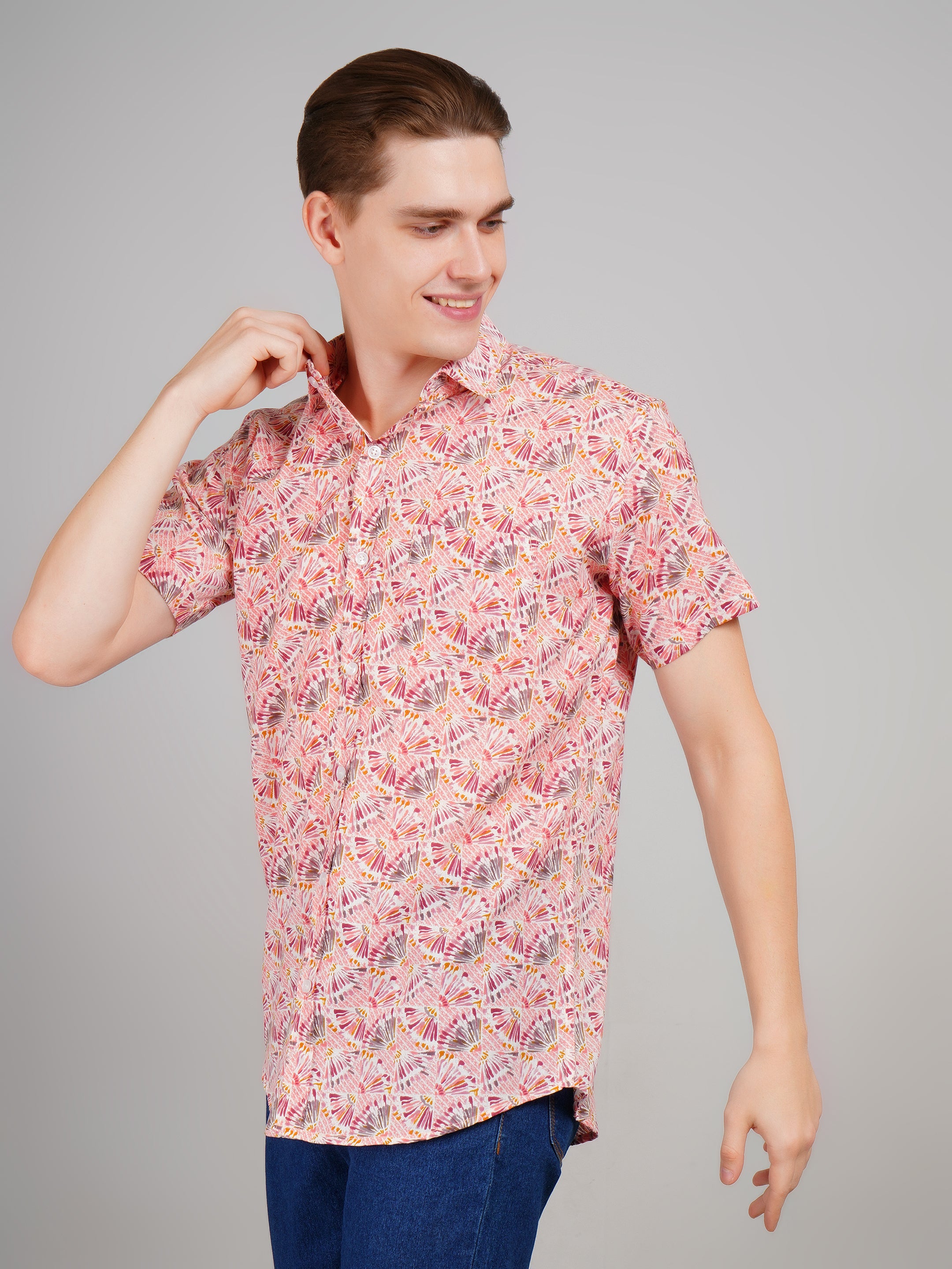Stylish Printed Half Sleeve Shirt for Men