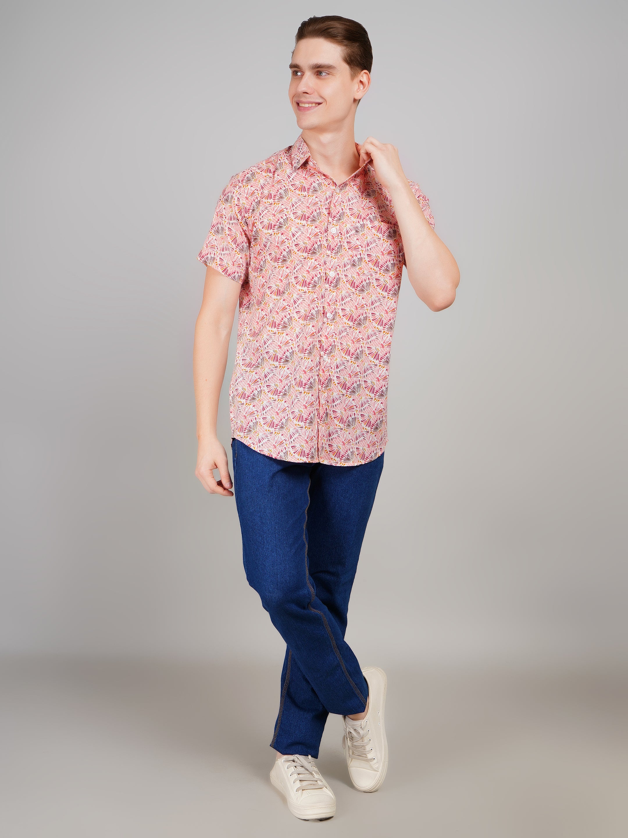 Stylish Printed Half Sleeve Shirt for Men
