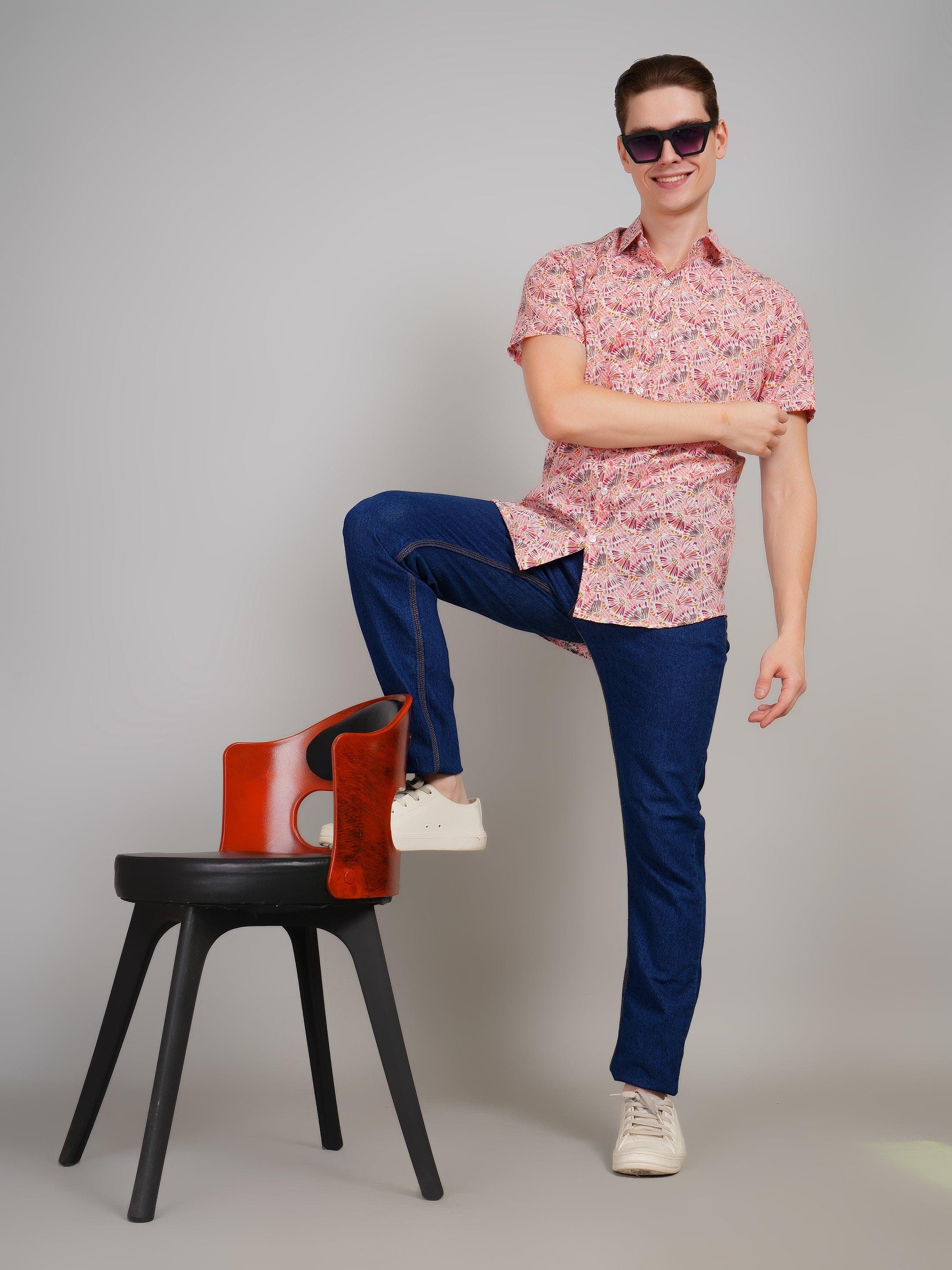 Stylish Printed Half Sleeve Shirt for Men