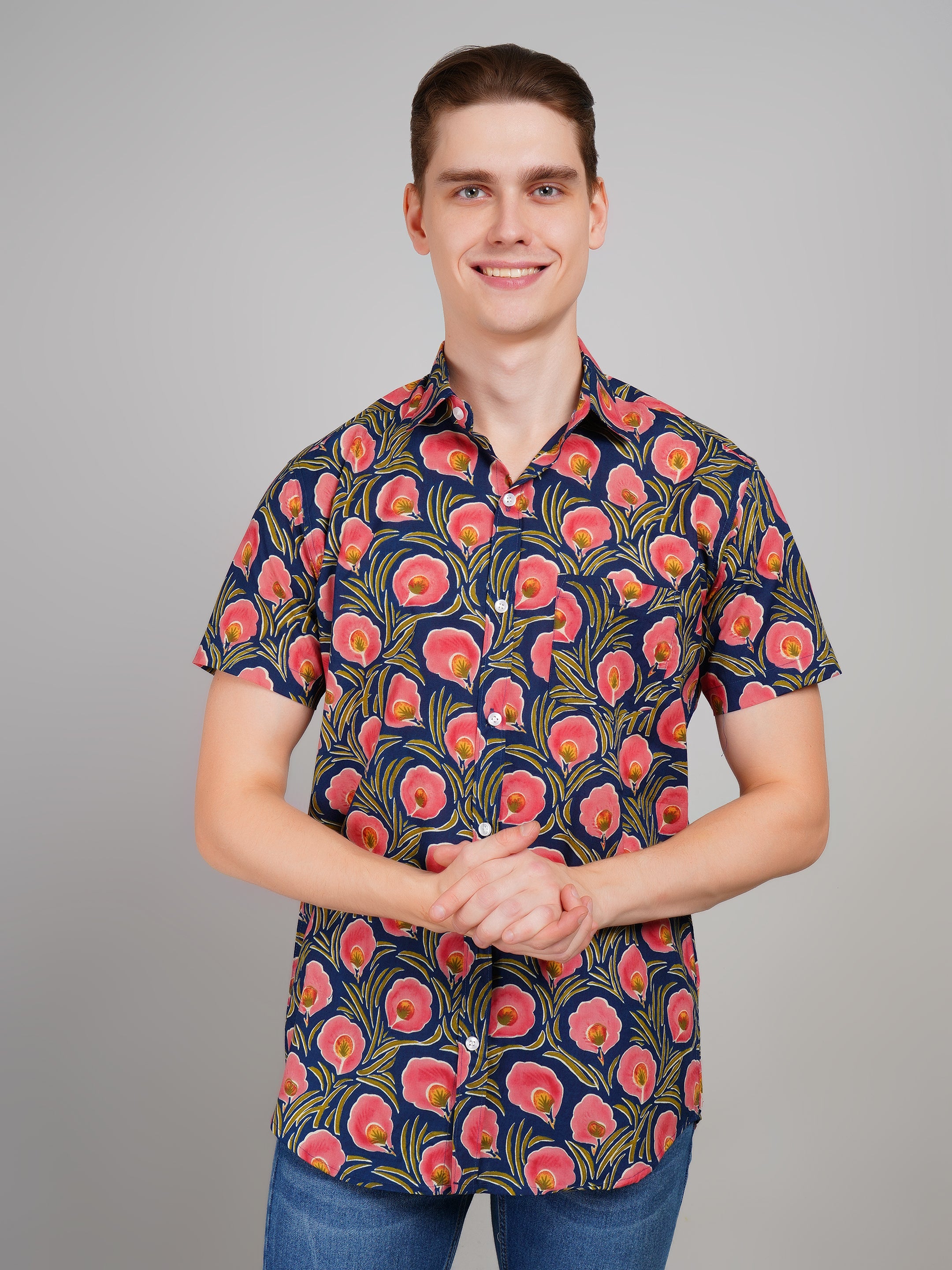 Stylish Printed Half Sleeve Shirt for Men