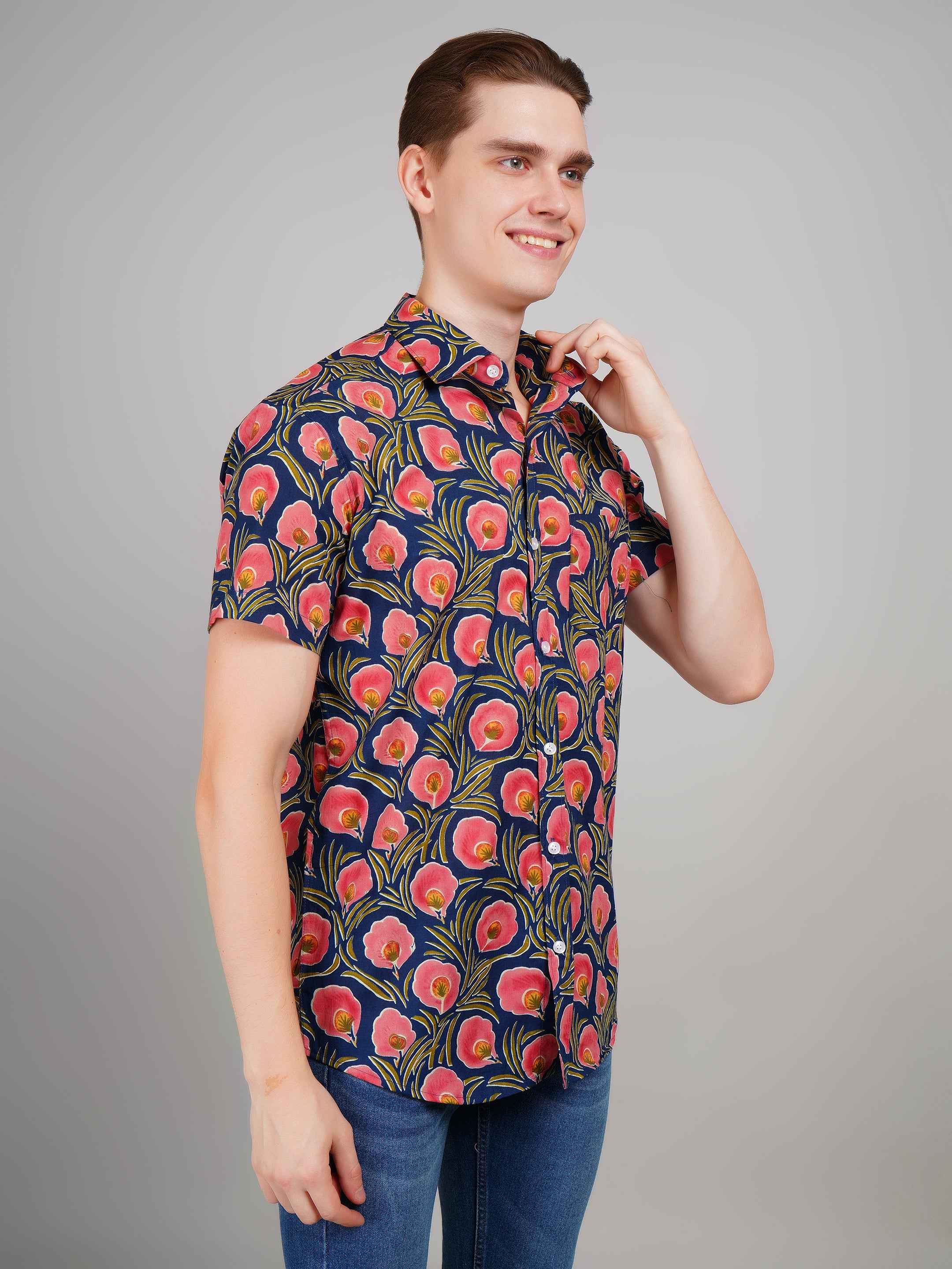 Stylish Printed Half Sleeve Shirt for Men
