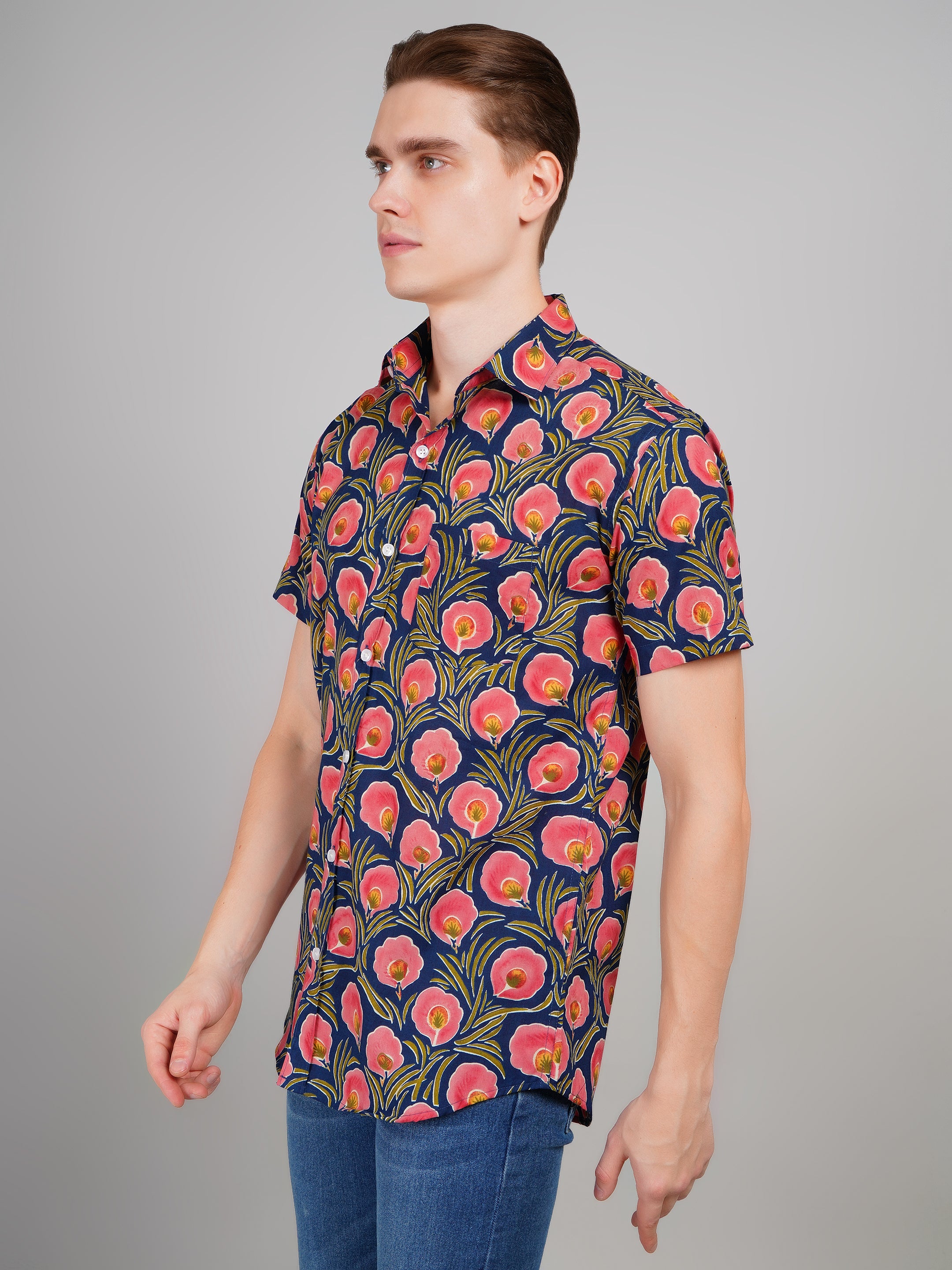 Stylish Printed Half Sleeve Shirt for Men