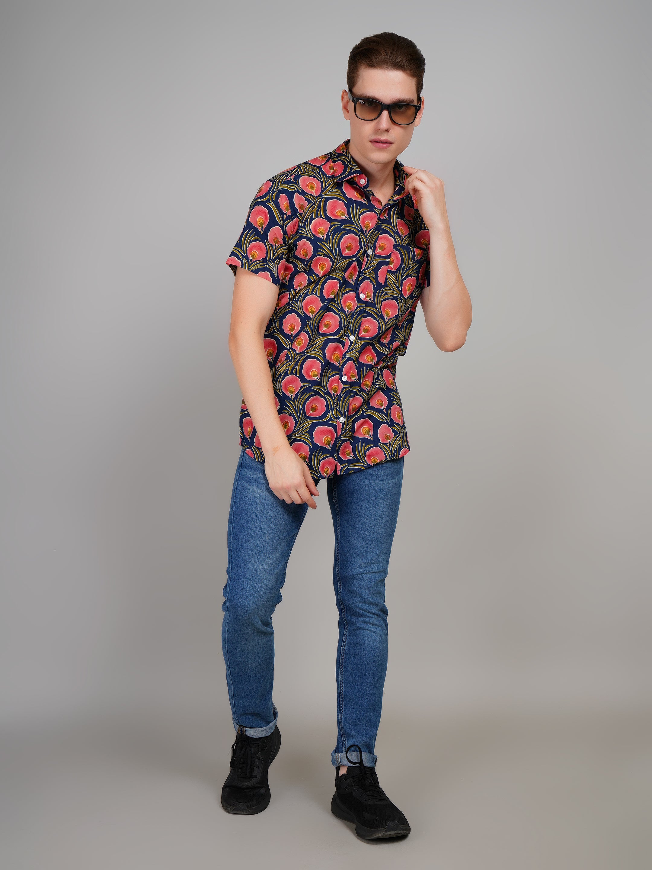 Stylish Printed Half Sleeve Shirt for Men