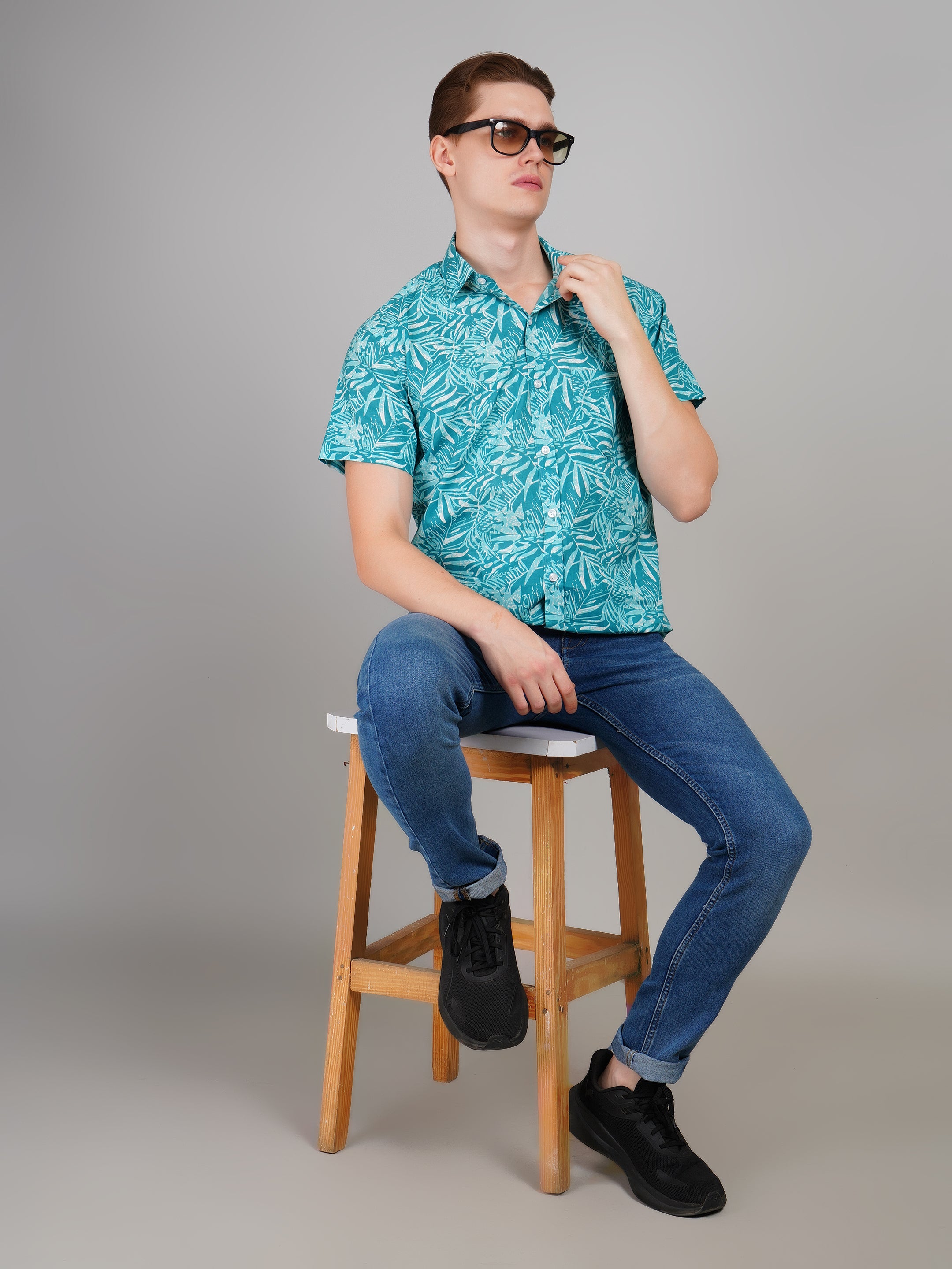 Stylish Printed Half Sleeve Shirt for Men
