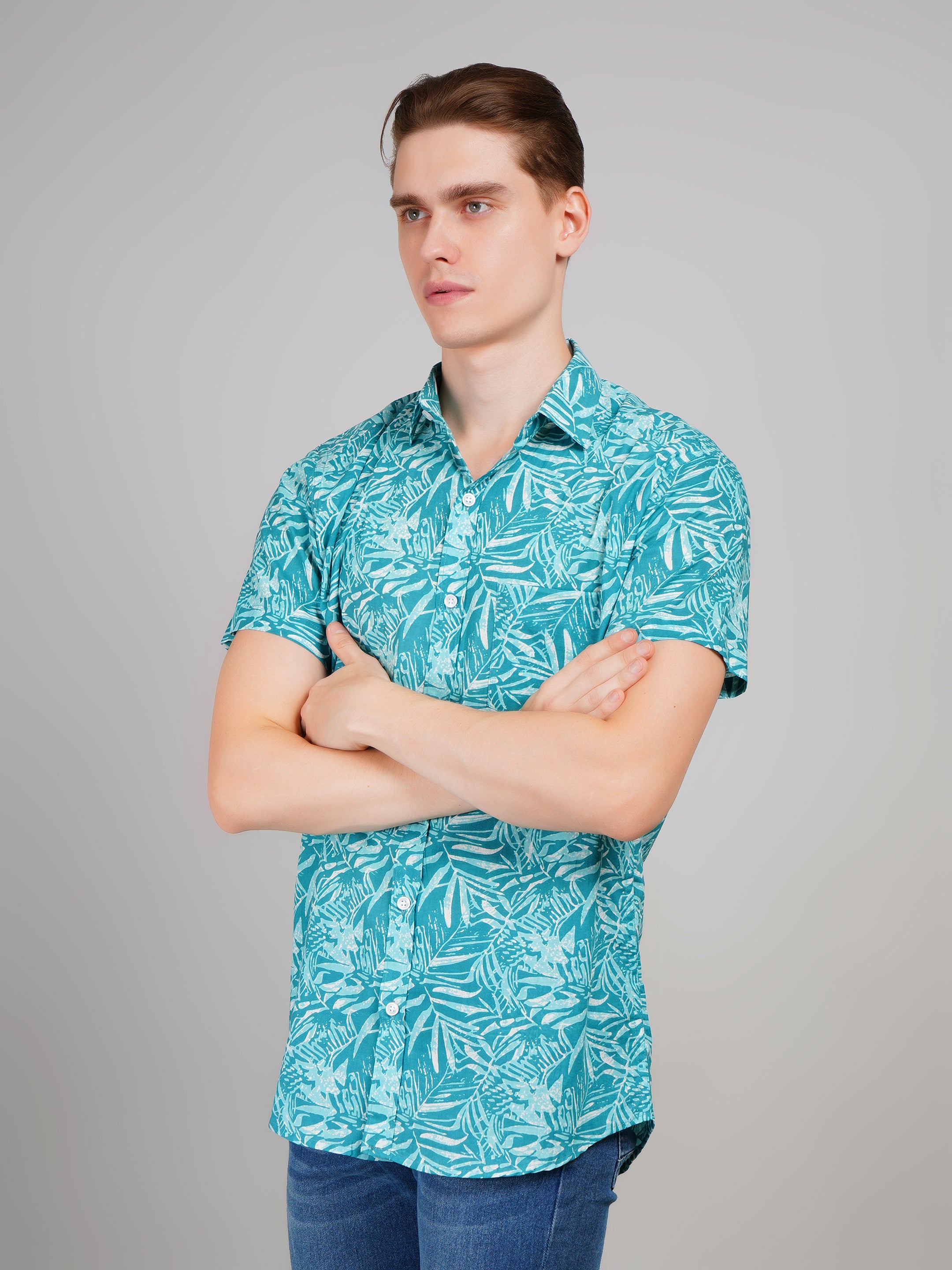 Stylish Printed Half Sleeve Shirt for Men