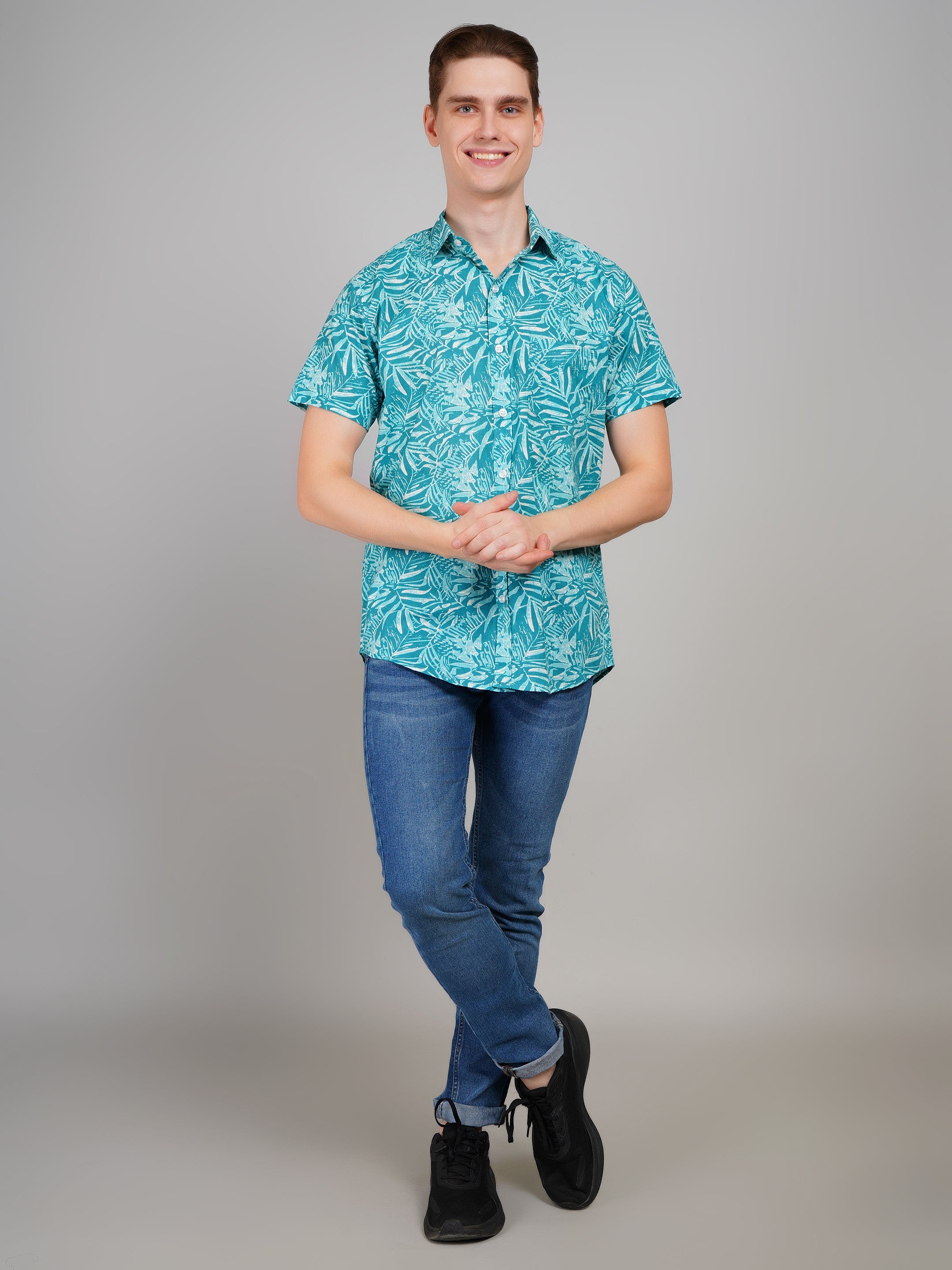 Stylish Printed Half Sleeve Shirt for Men