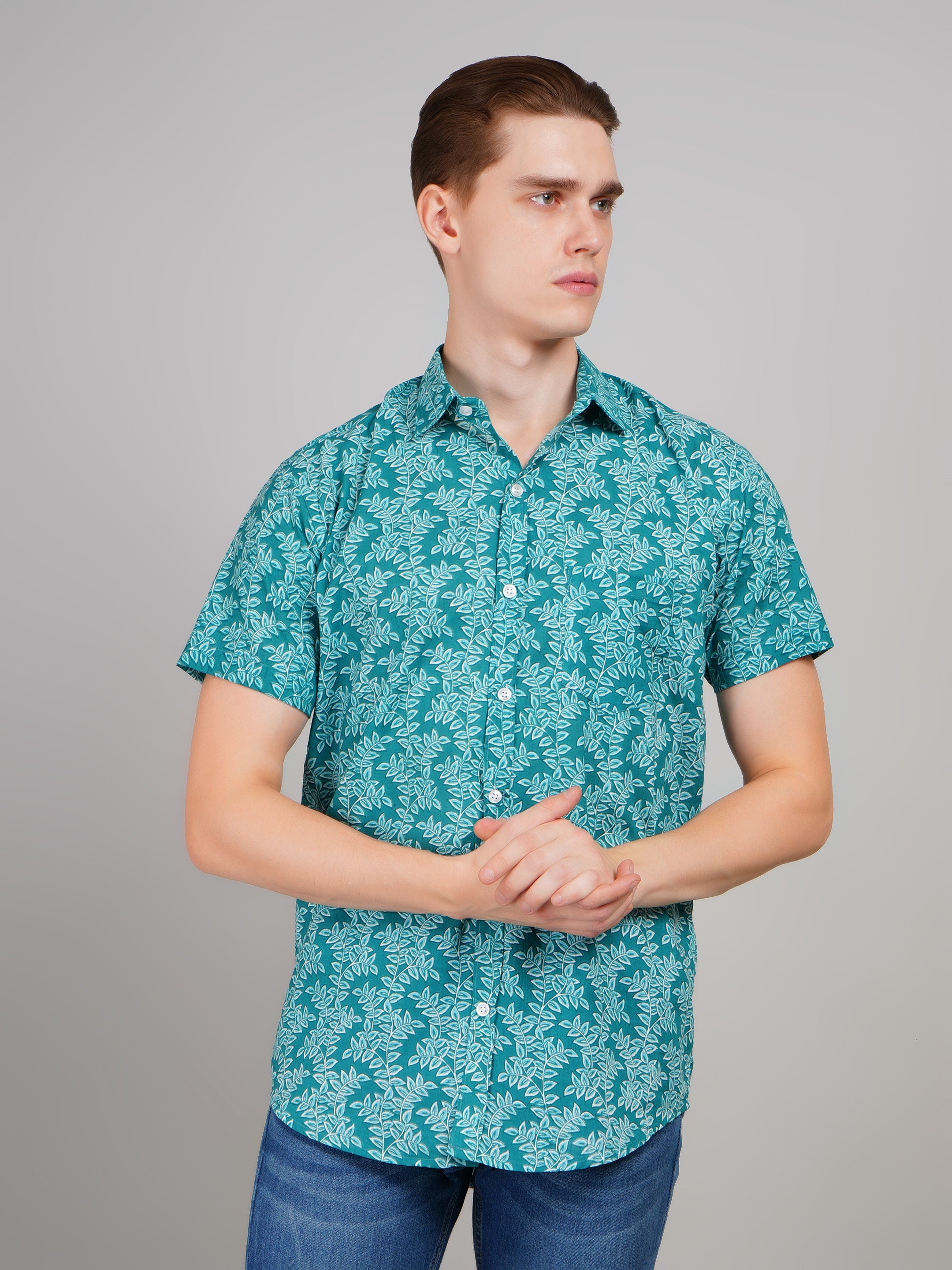 Stylish Printed Half Sleeve Shirt for Men
