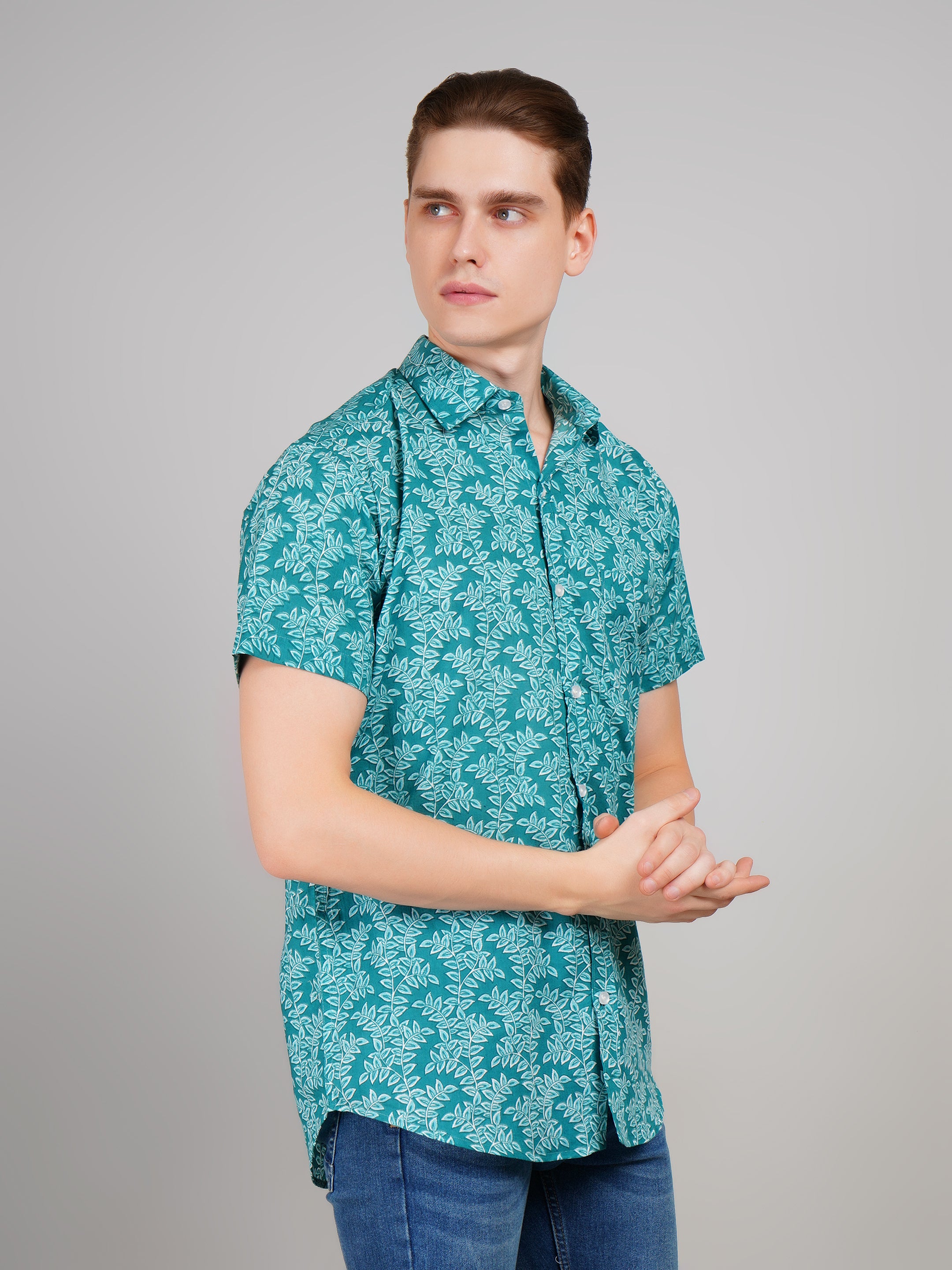 Stylish Printed Half Sleeve Shirt for Men