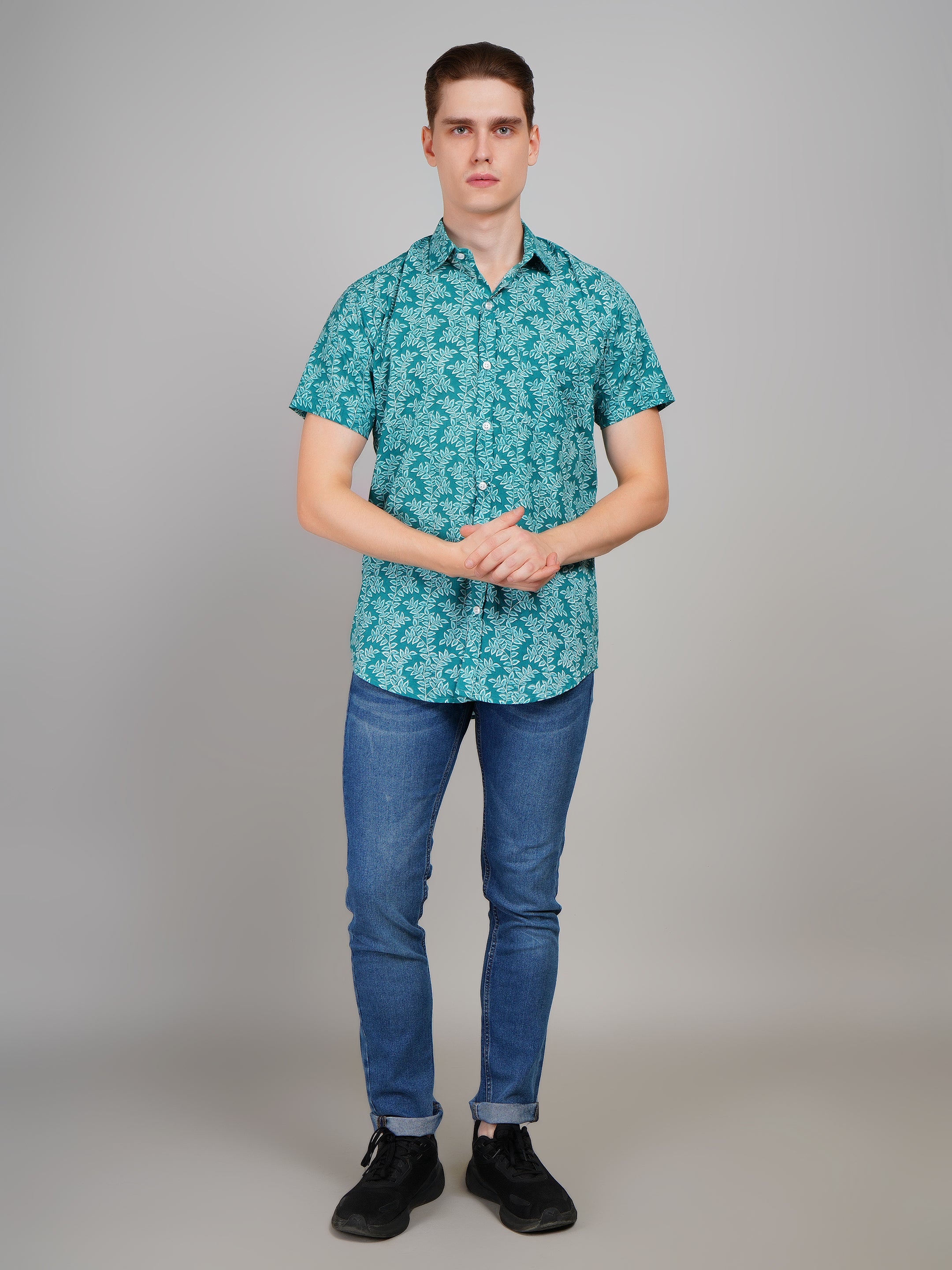 Stylish Printed Half Sleeve Shirt for Men