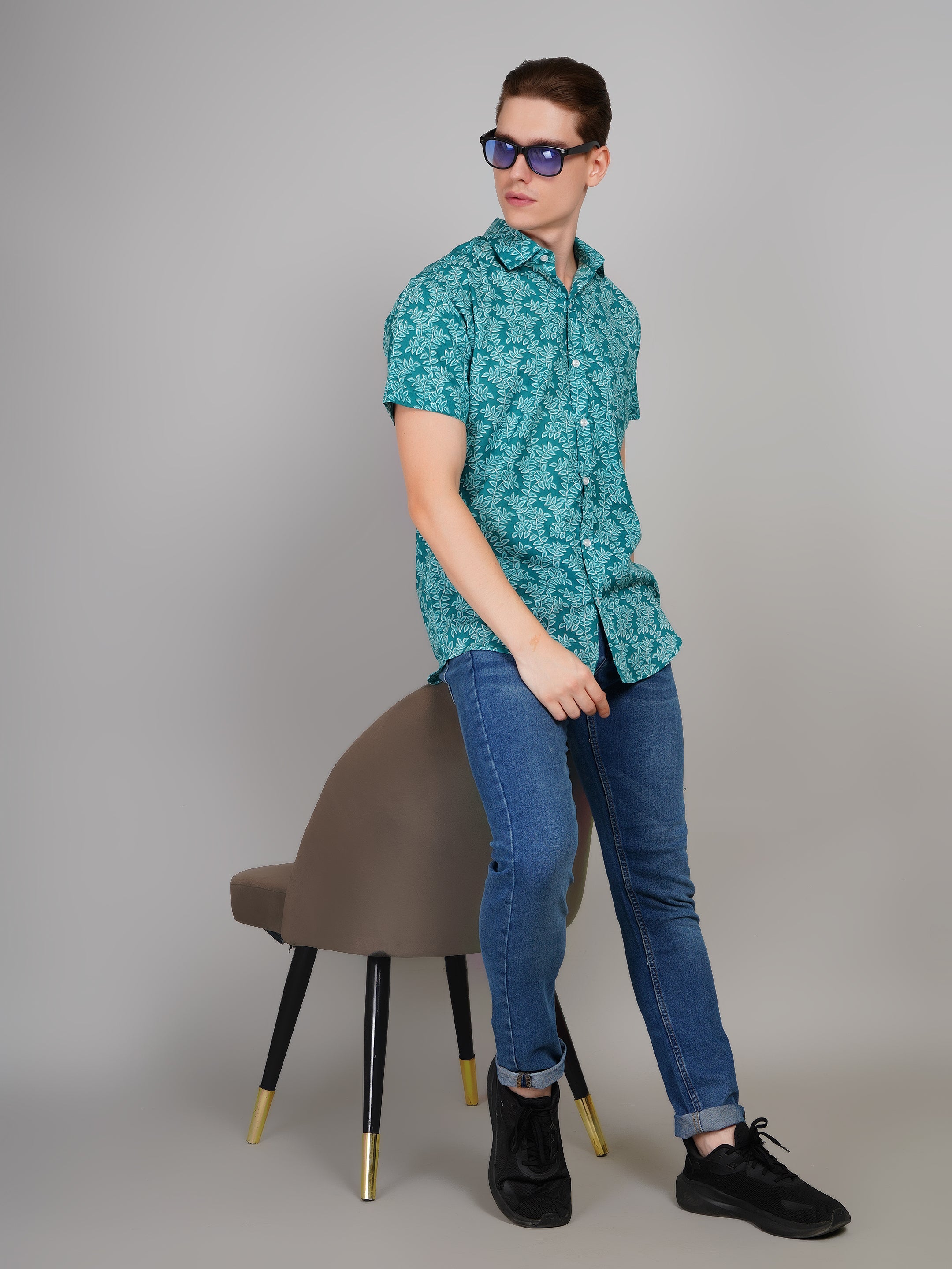 Stylish Printed Half Sleeve Shirt for Men
