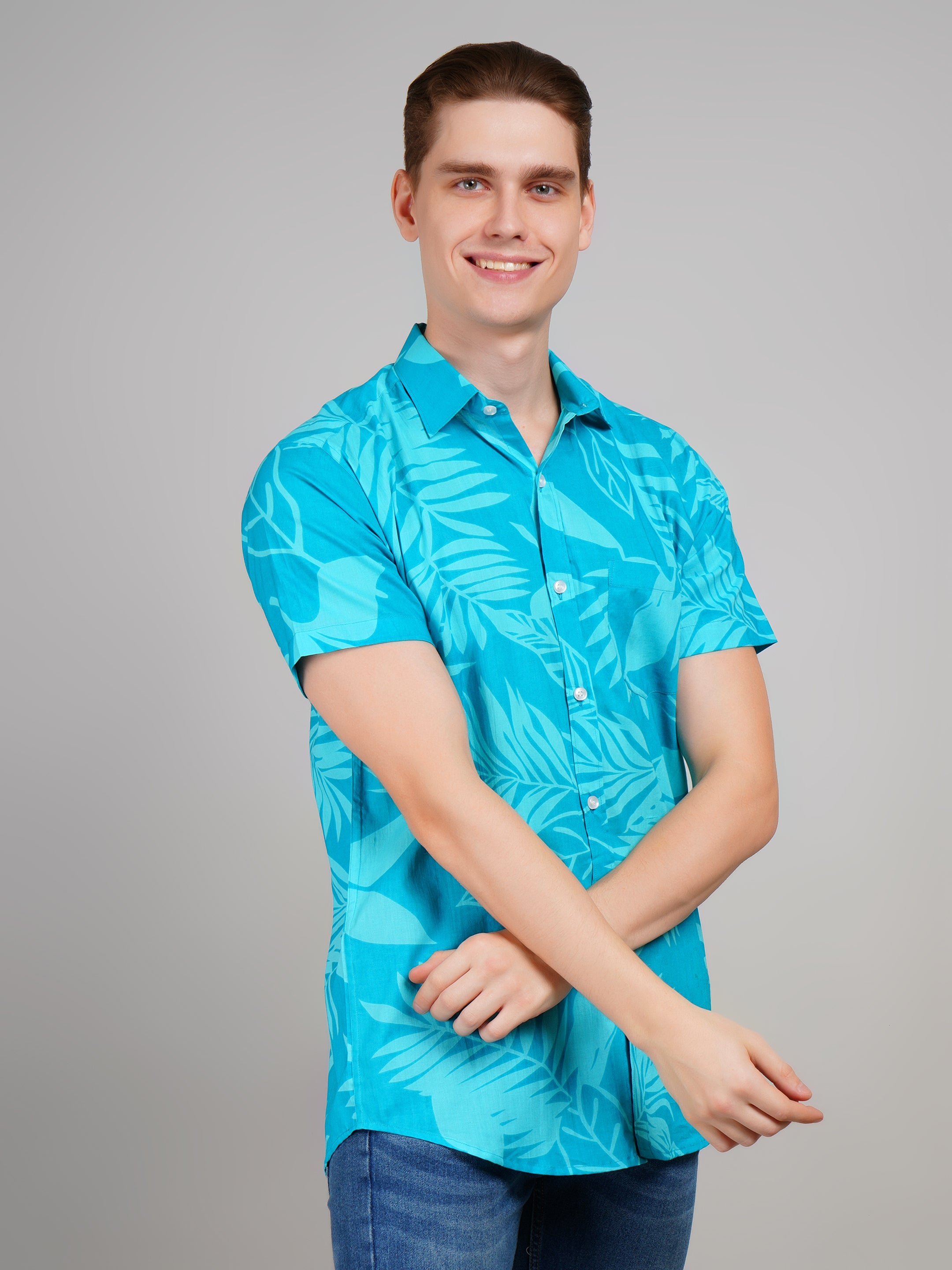Stylish Printed Half Sleeve Shirt for Men