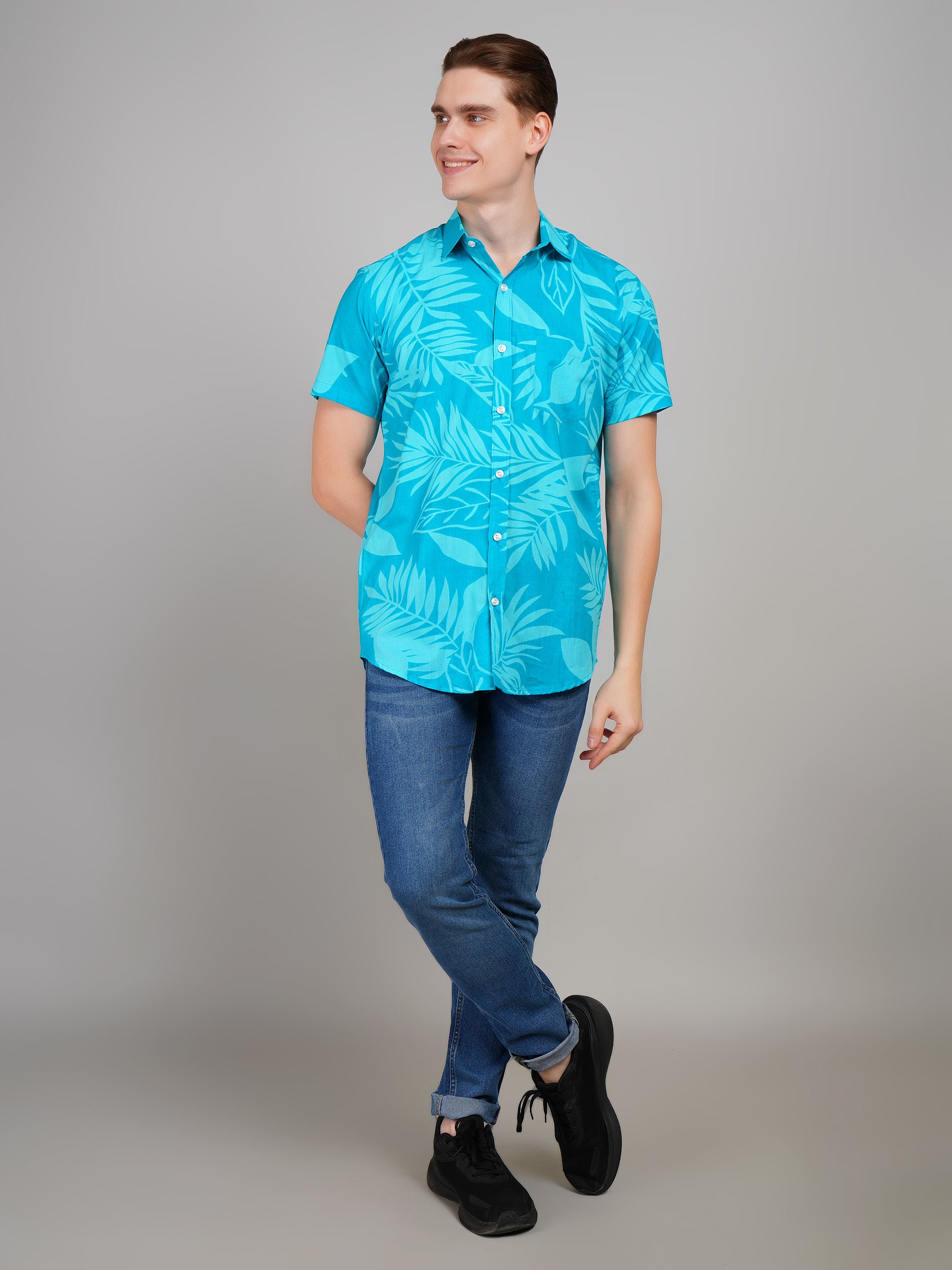 Stylish Printed Half Sleeve Shirt for Men