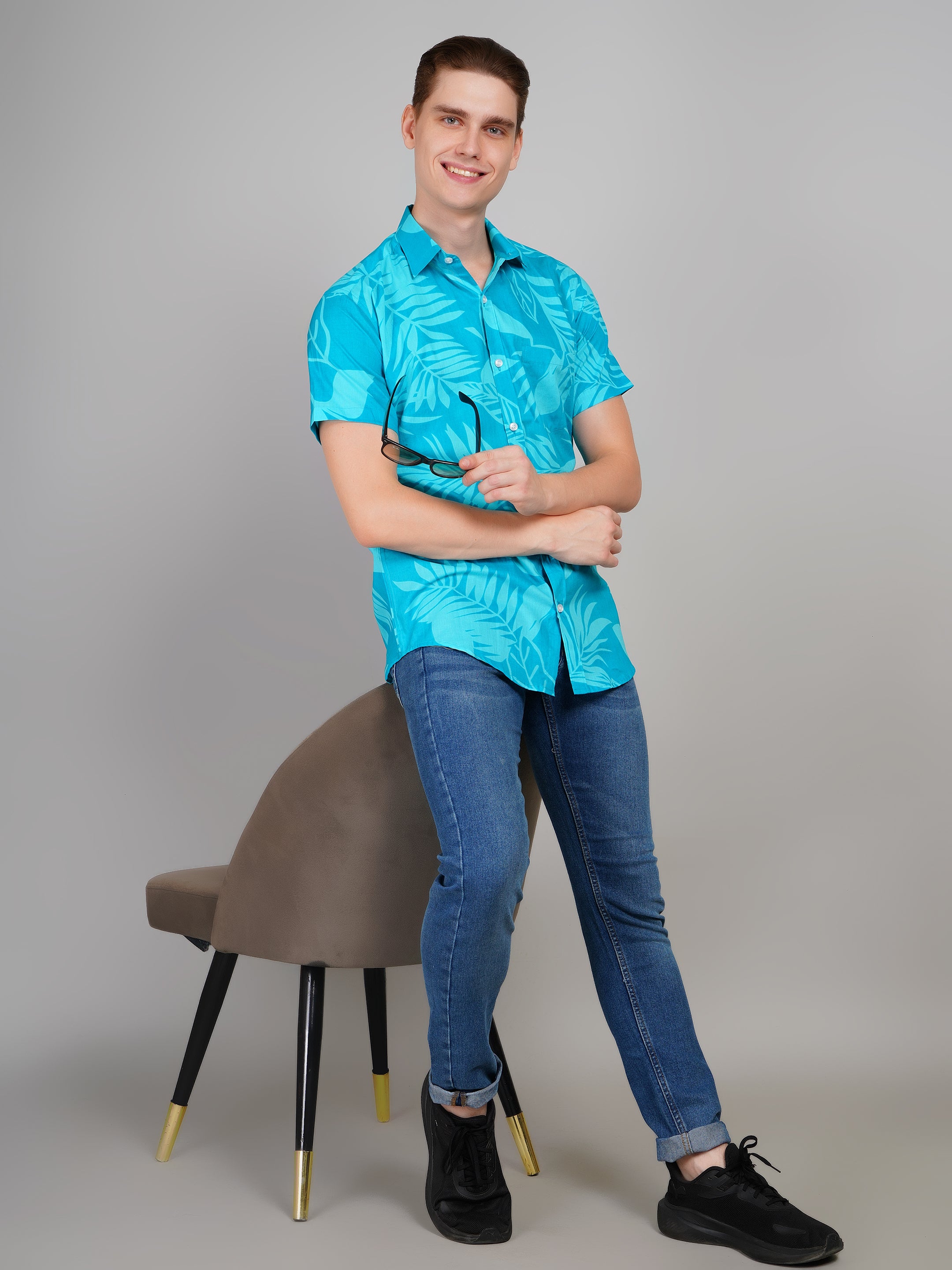 Stylish Printed Half Sleeve Shirt for Men