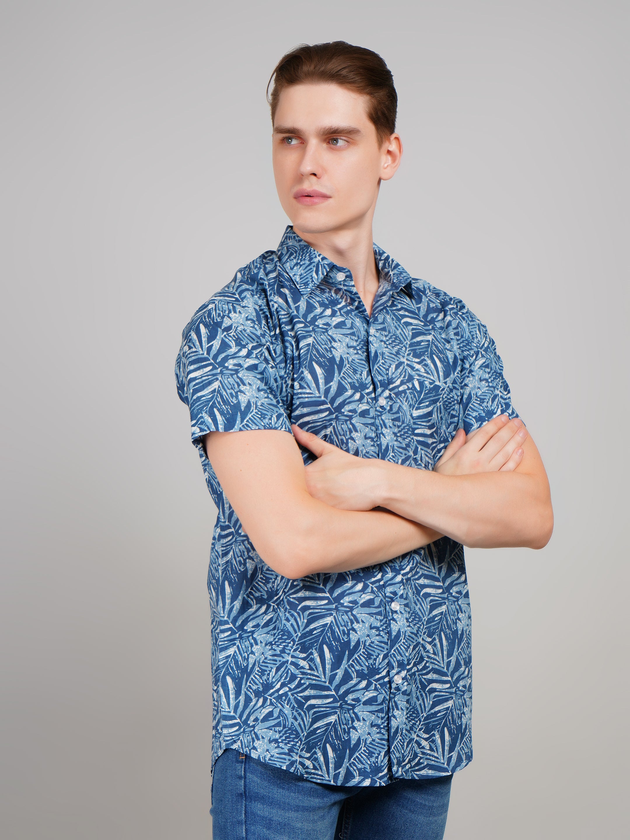 Stylish Printed Half Sleeve Shirt for Men