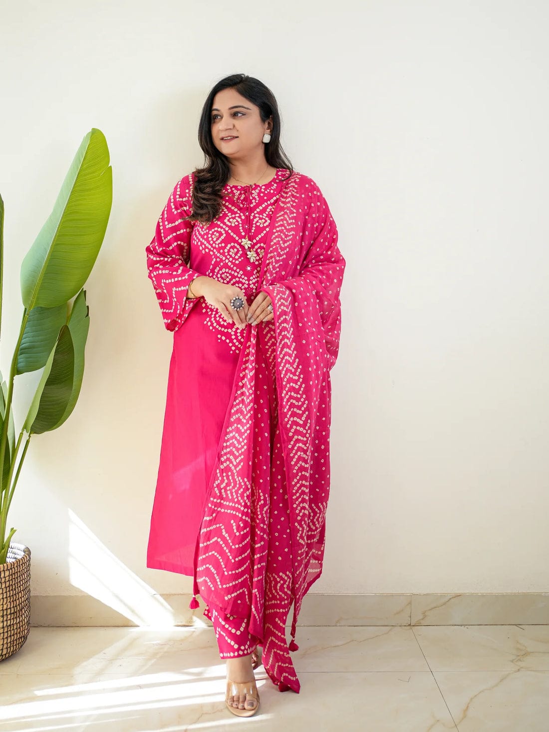 NAMA'S Women Ethnic Kurta Pant Set with Printed Dupatta