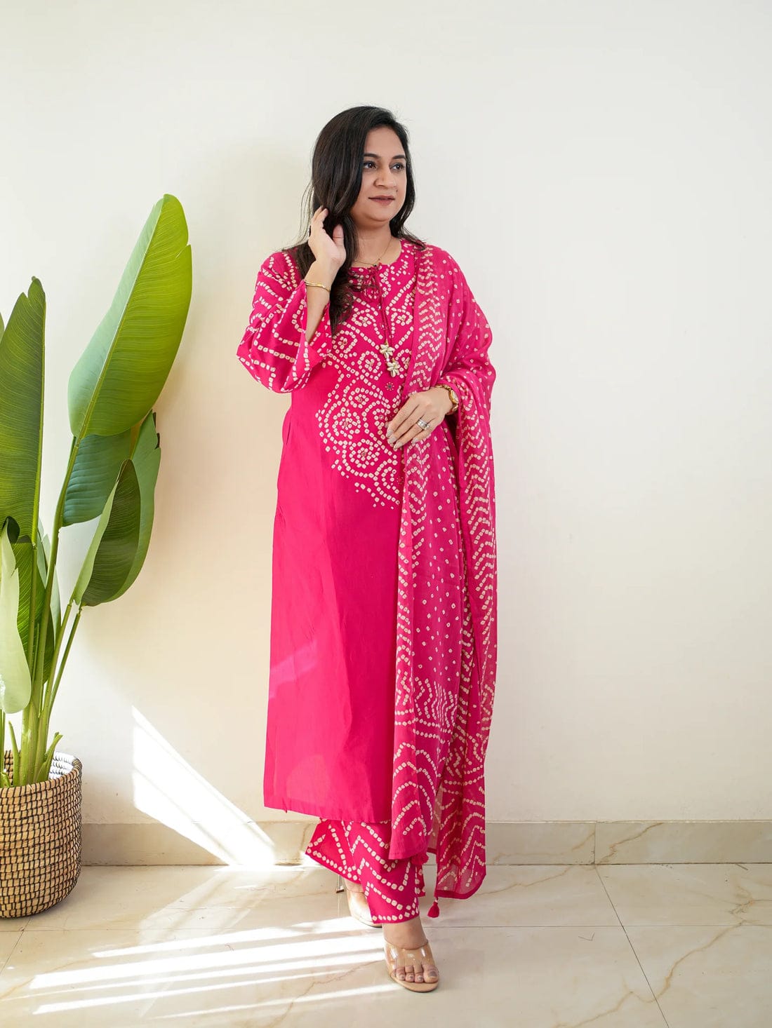 NAMA'S Women Ethnic Kurta Pant Set with Printed Dupatta