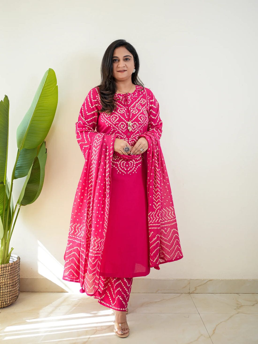 NAMA'S Women Ethnic Kurta Pant Set with Printed Dupatta