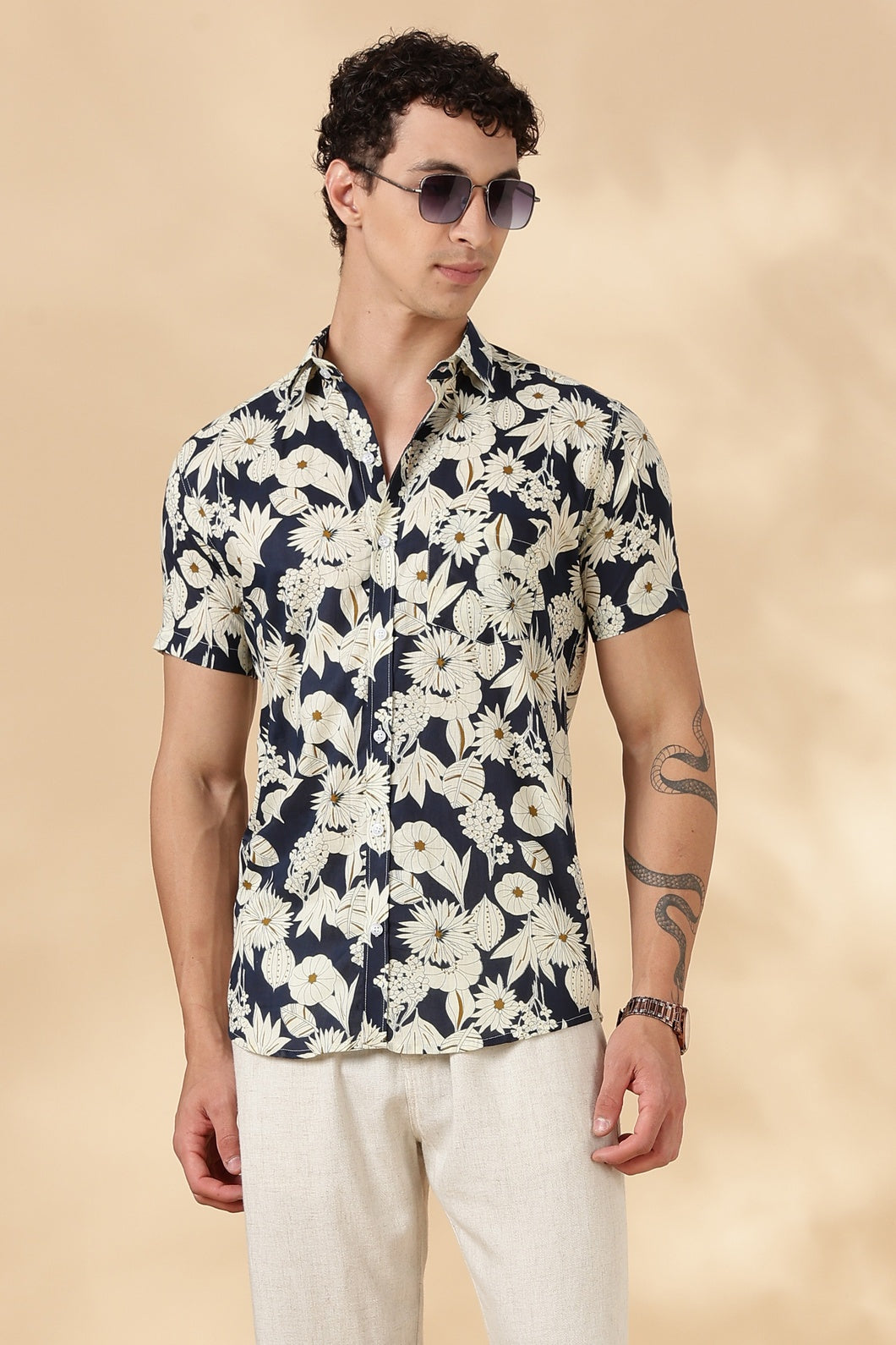 Stylish Printed Half Sleeve Shirt for Men