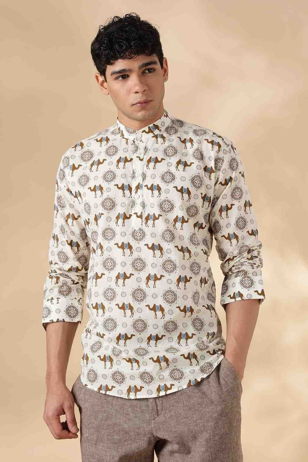 Ethnic Cotton Short Kurta for Men