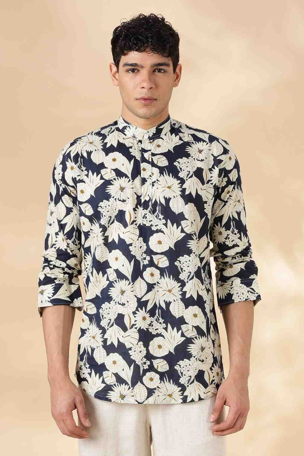 Ethnic Cotton Short Kurta for Men