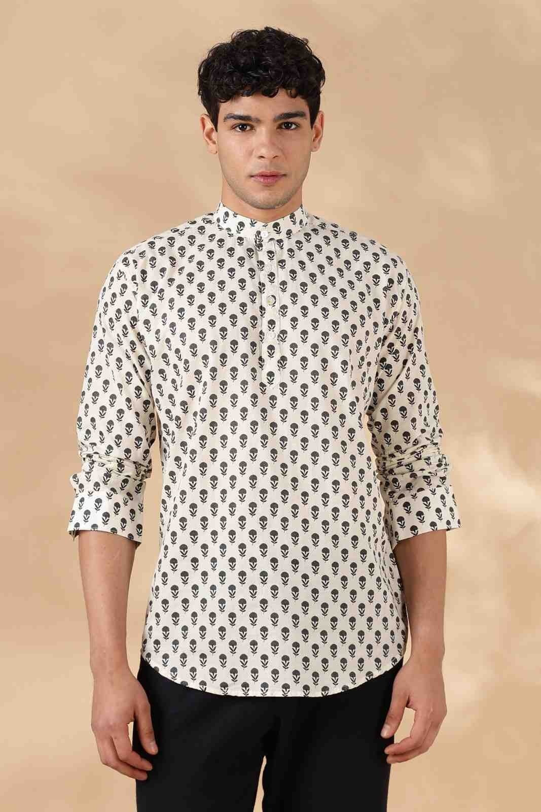 Ethnic Cotton Short Kurta for Men