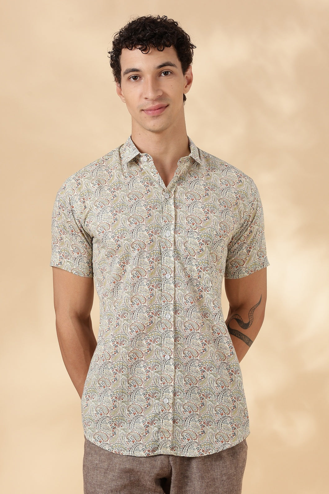 Stylish Printed Half Sleeve Shirt for Men