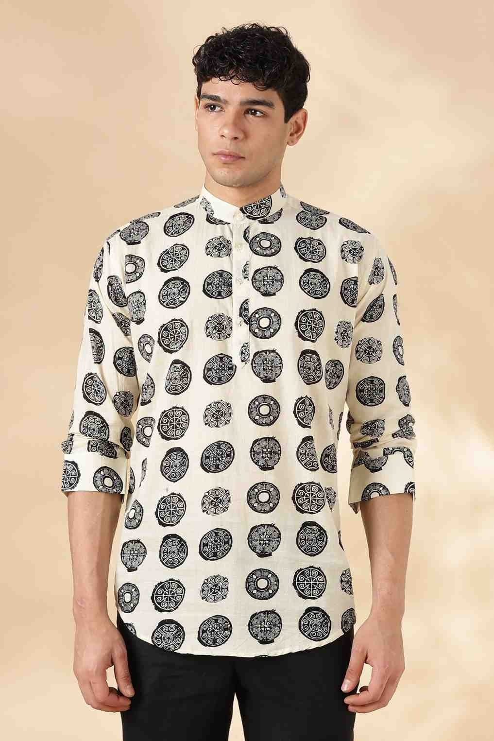Ethnic Cotton Short Kurta for Men