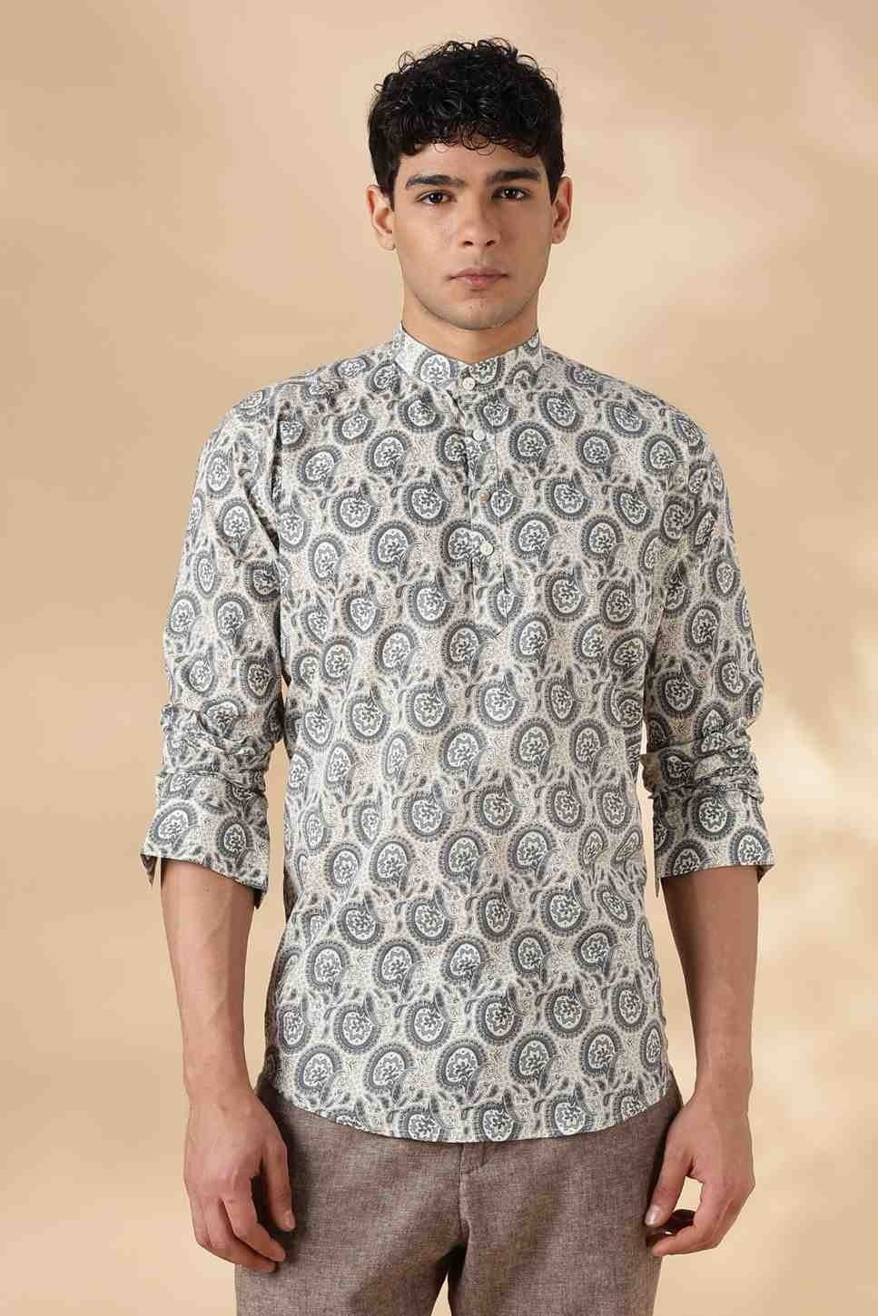 Ethnic Cotton Short Kurta for Men