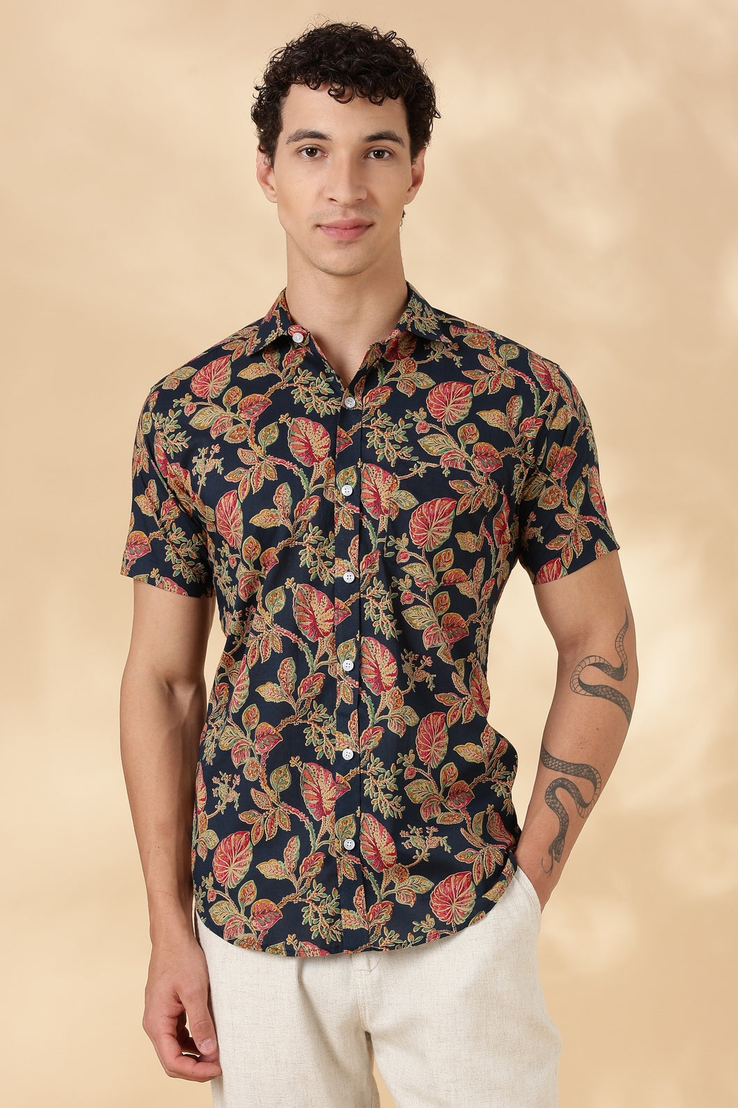 Stylish Printed Half Sleeve Shirt for Men