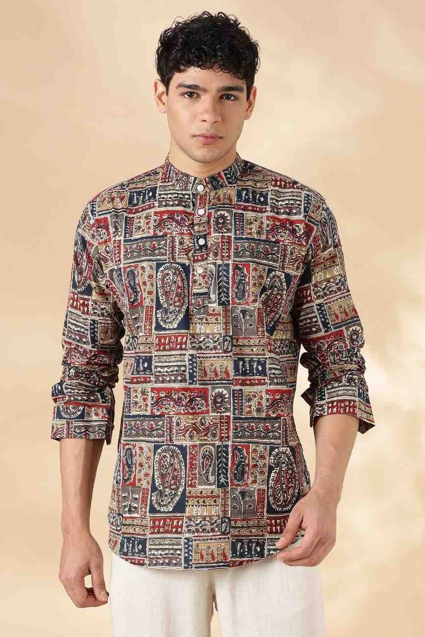 Ethnic Cotton Short Kurta for Men