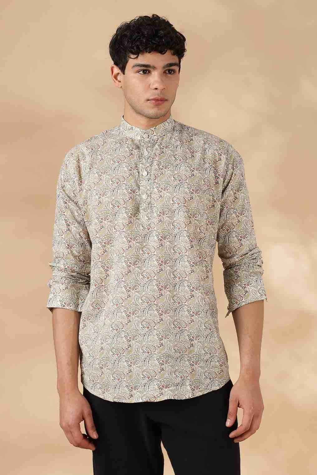 Ethnic Cotton Short Kurta for Men