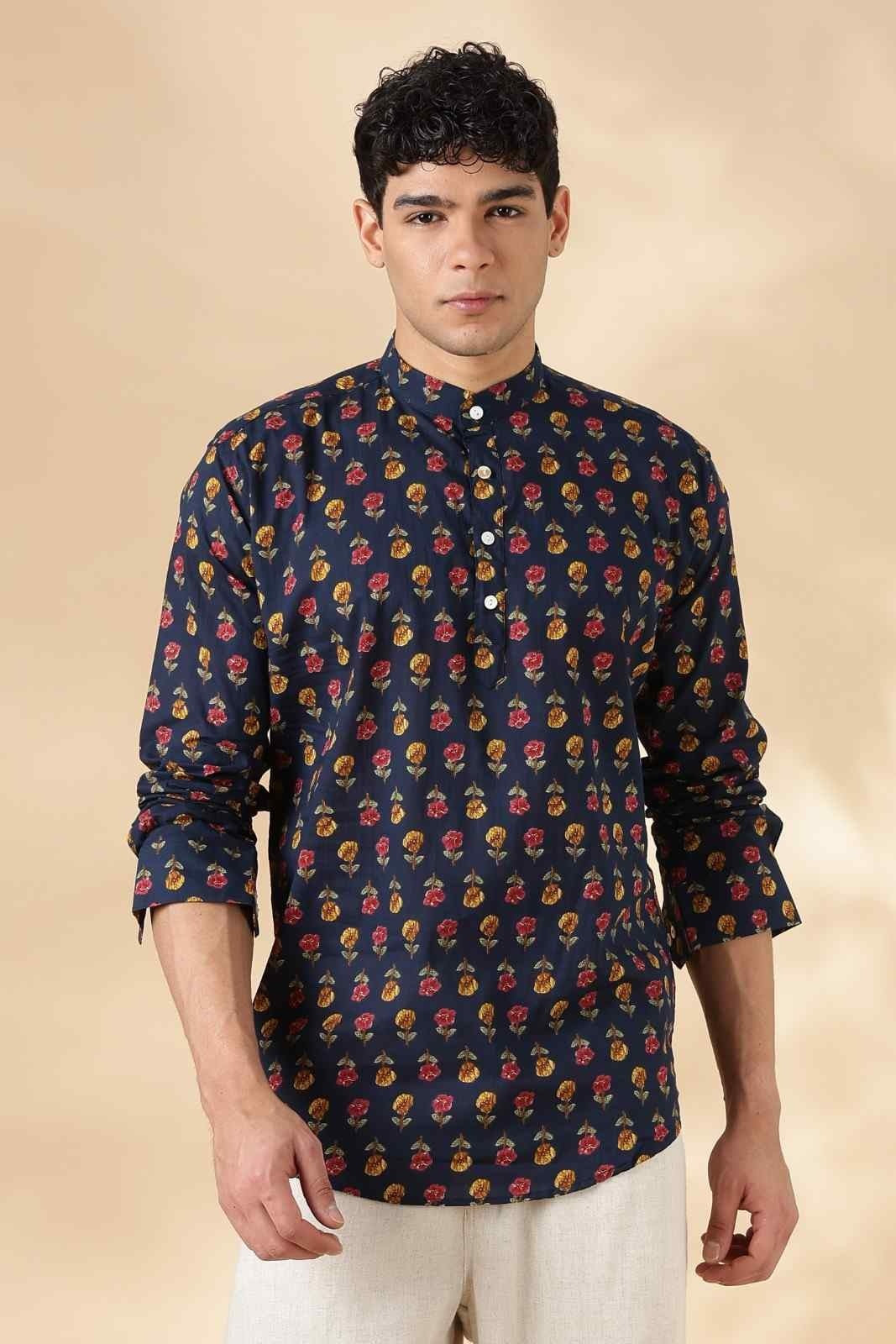 Ethnic Cotton Short Kurta for Men
