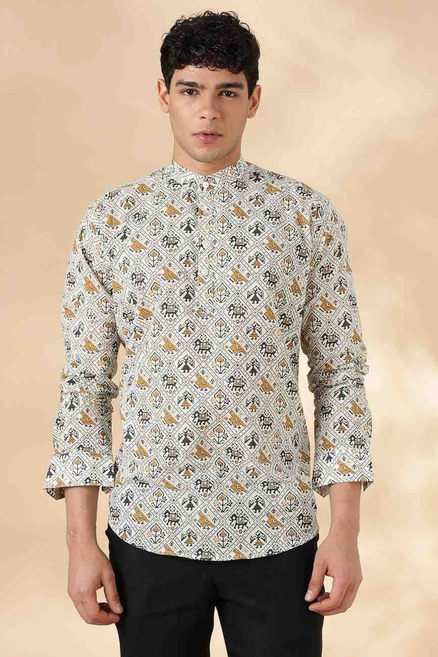 Ethnic Cotton Short Kurta for Men