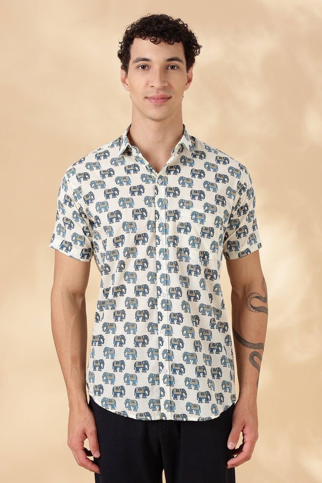 Stylish Printed Half Sleeve Shirt for Men