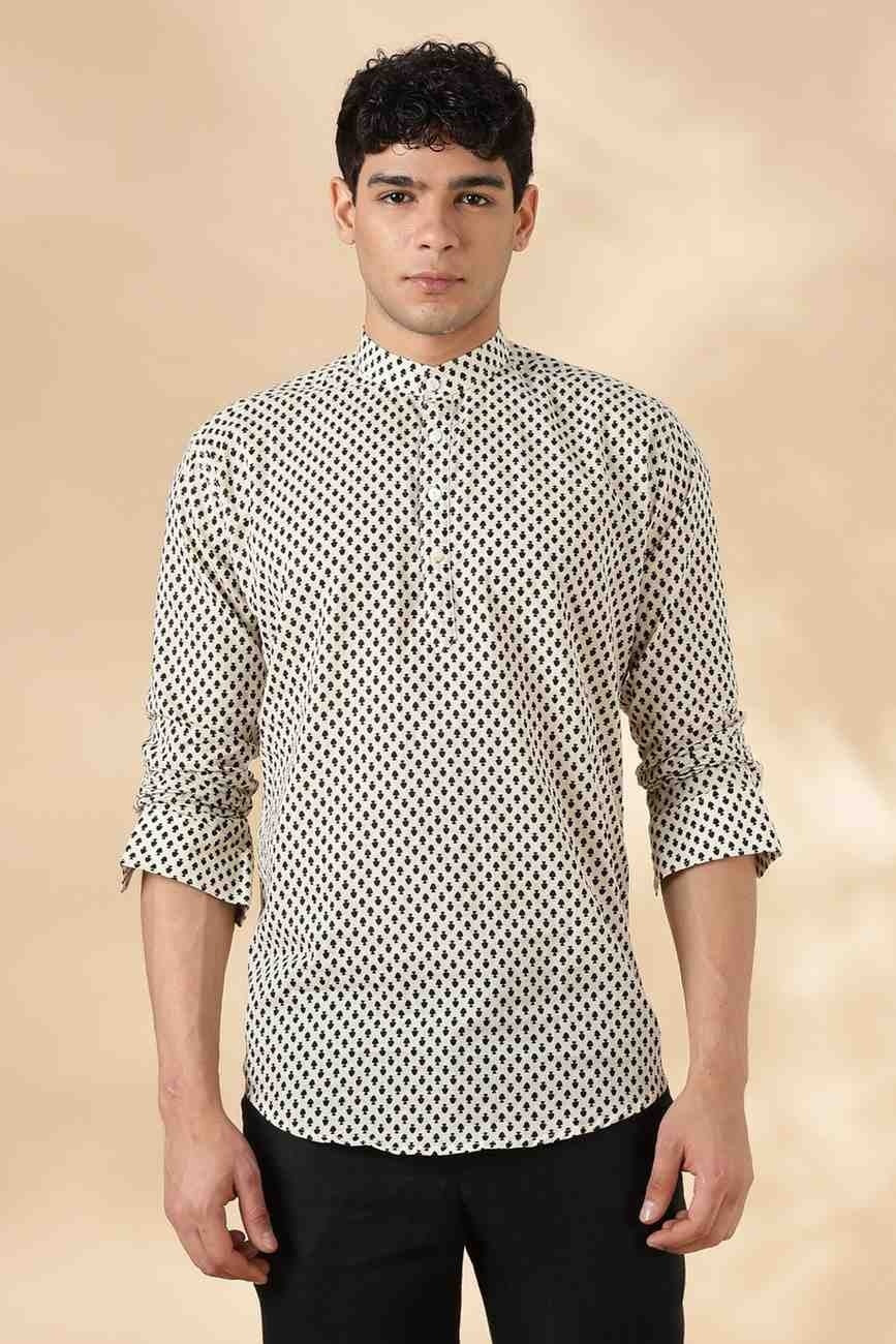 Ethnic Cotton Short Kurta for Men