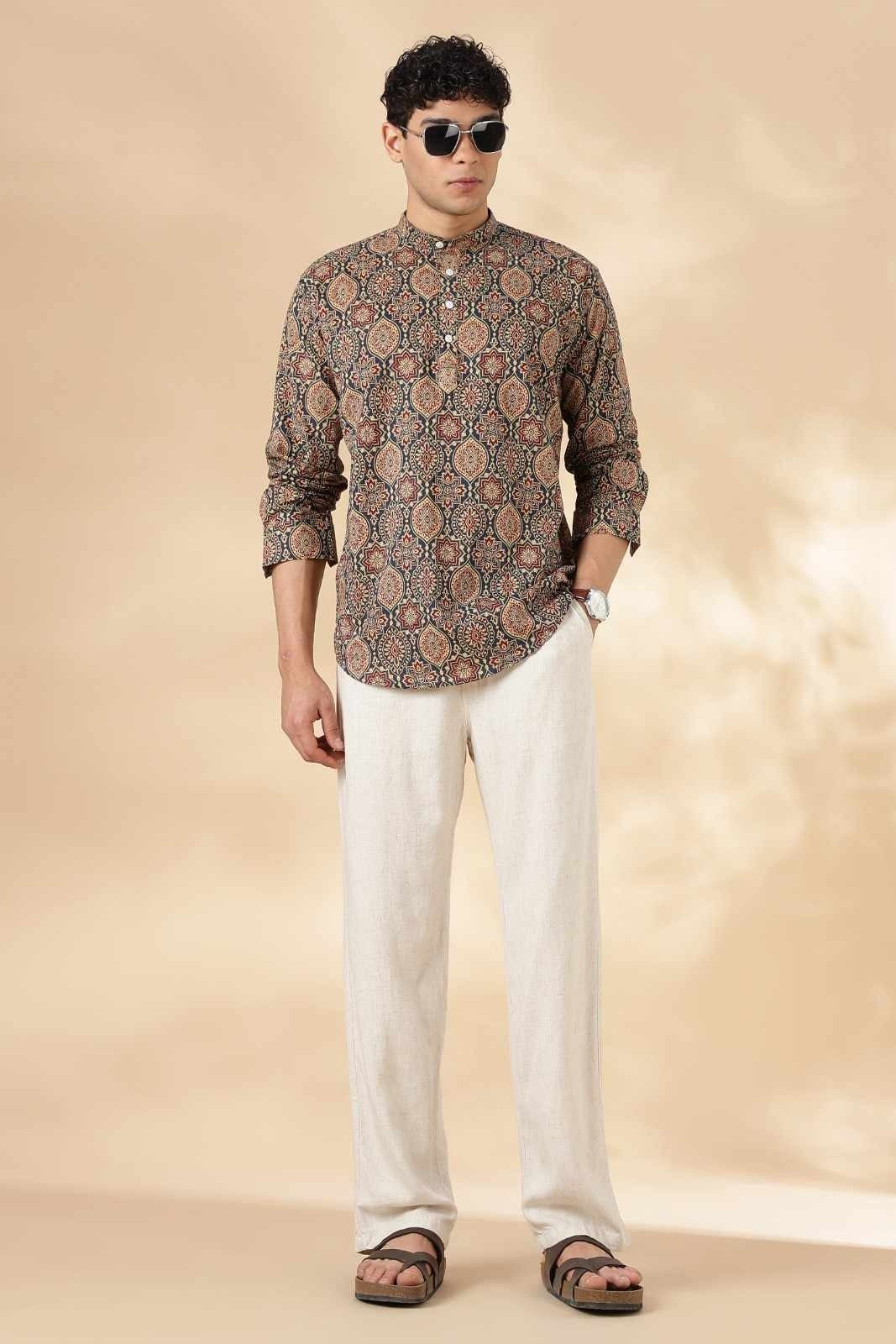 Ethnic Cotton Short Kurta for Men