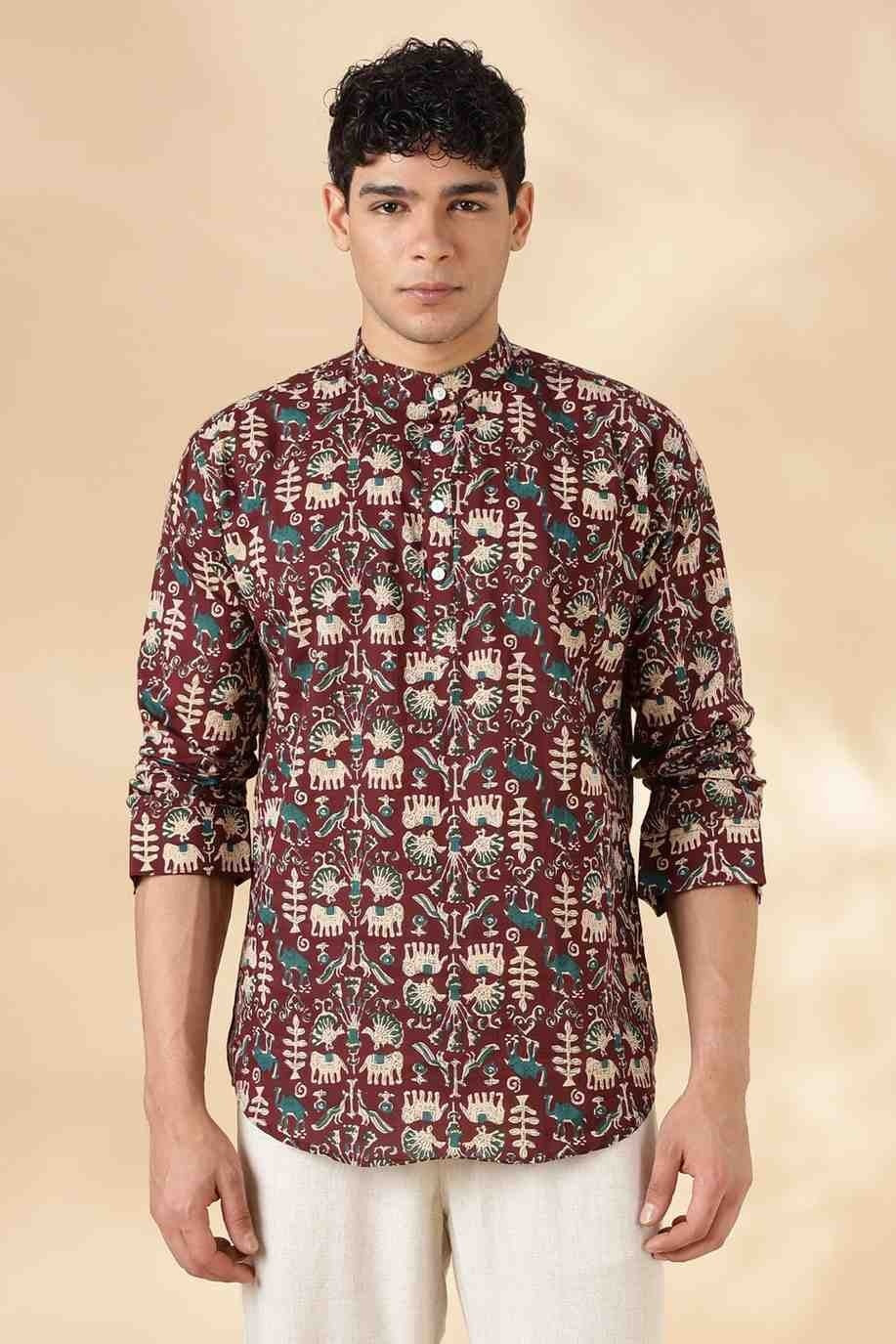 Ethnic Cotton Short Kurta for Men