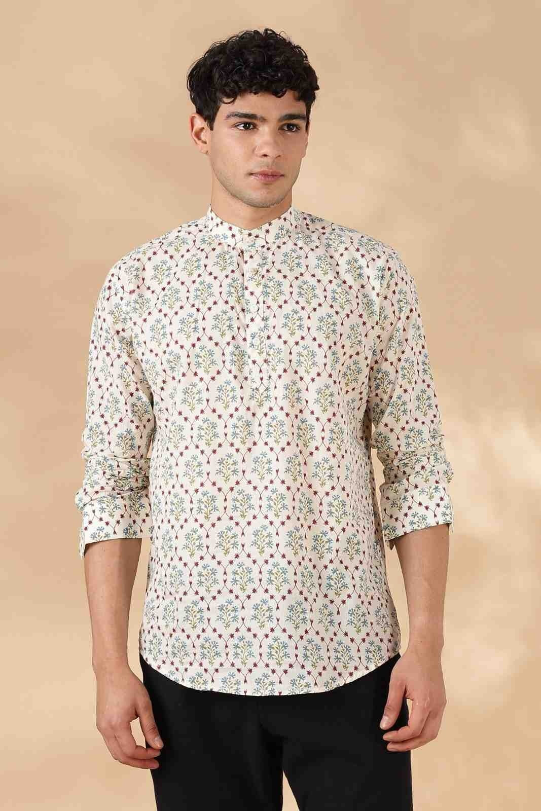 Ethnic Cotton Short Kurta for Men