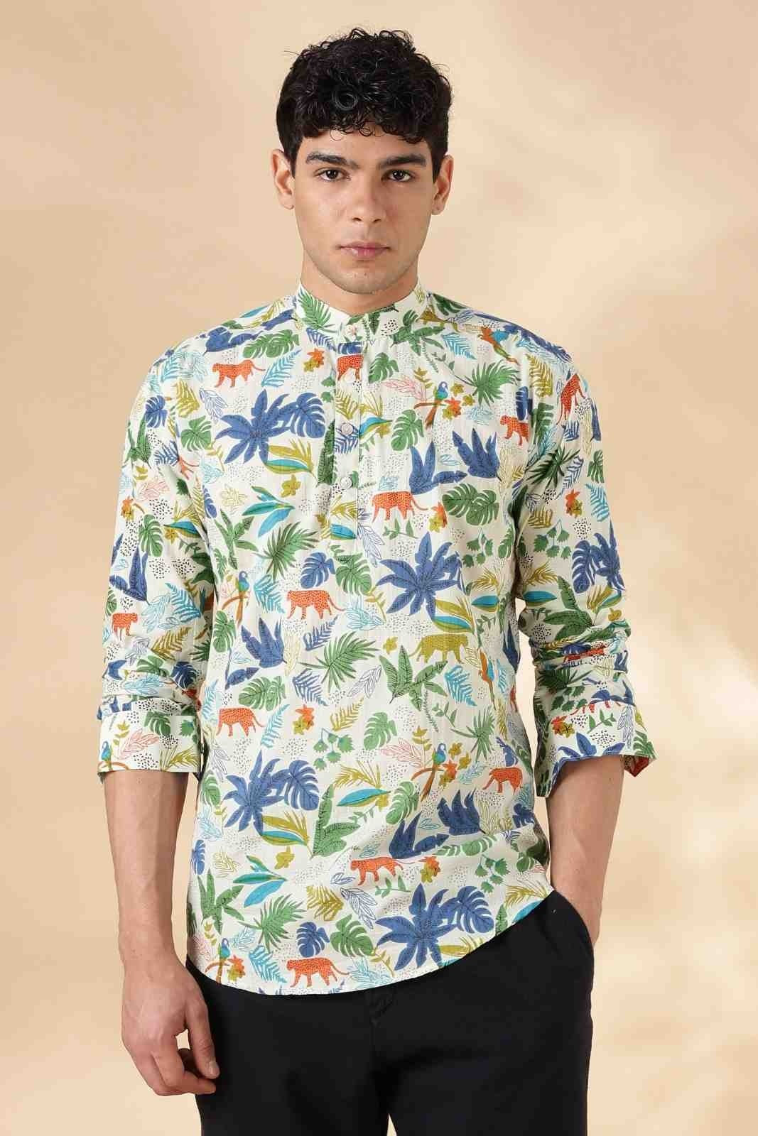 Ethnic Cotton Short Kurta for Men