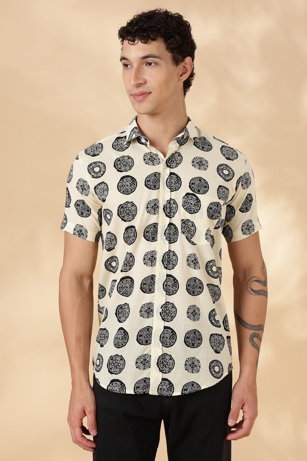 Stylish Printed Half Sleeve Shirt for Men