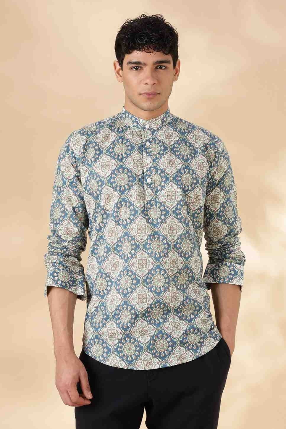 Ethnic Cotton Short Kurta for Men